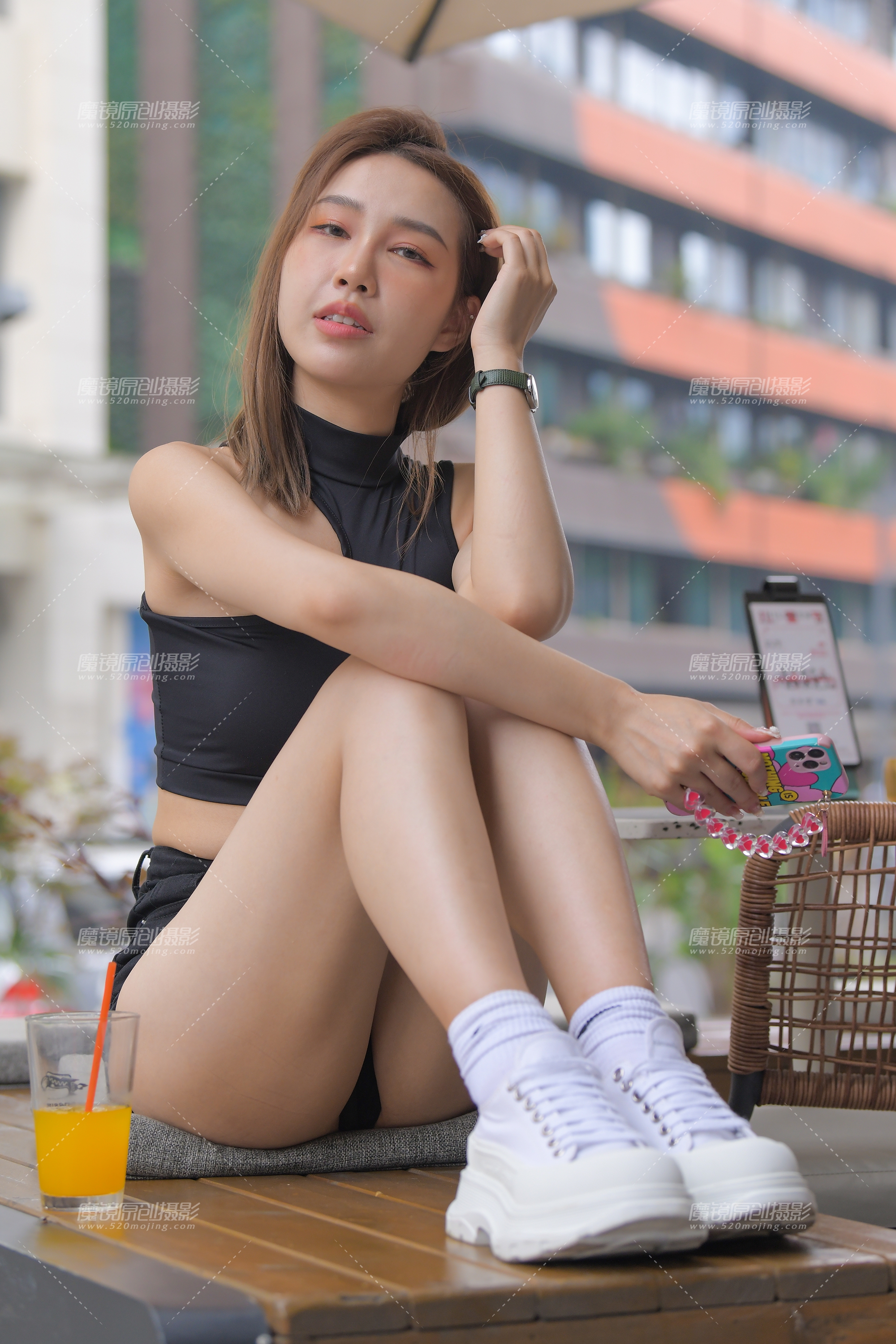 2022-7月   黑色牛仔热裤美女  【套图+视频】-支持在线浏览