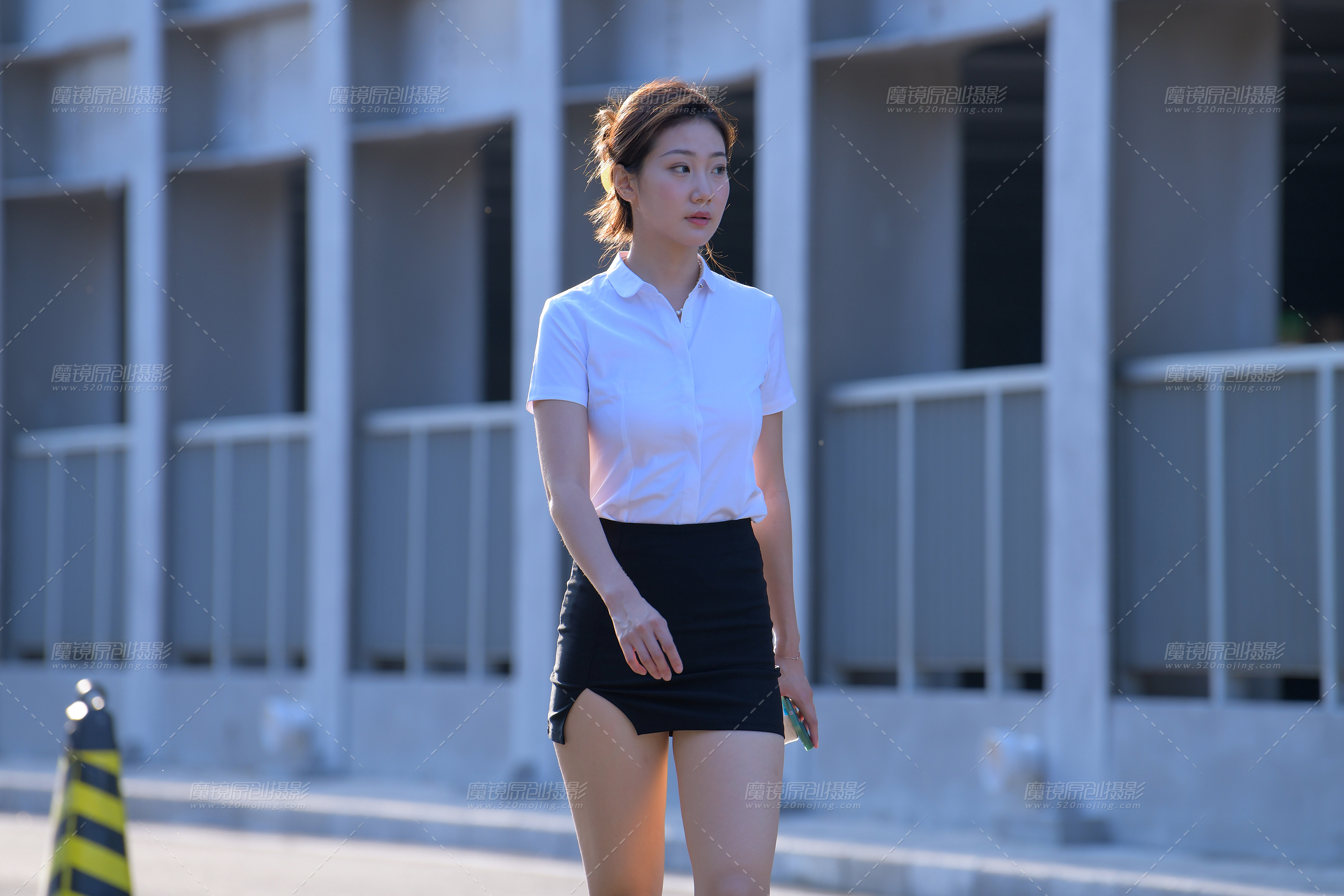 【2023年9月】黑色制服包臀裙美女-共44P