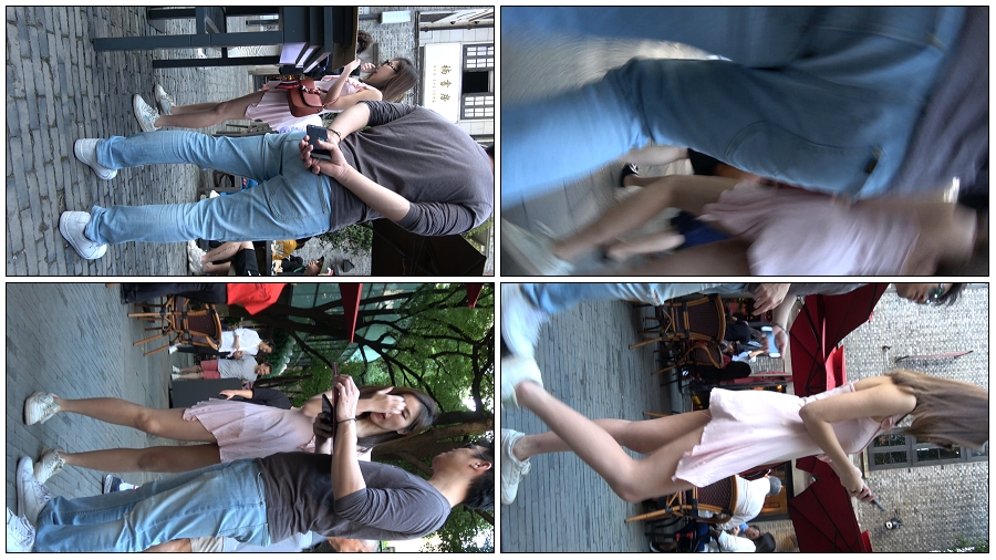 精选街拍视频 No.4612 粉色裙气质美女 [2V-共5分钟]