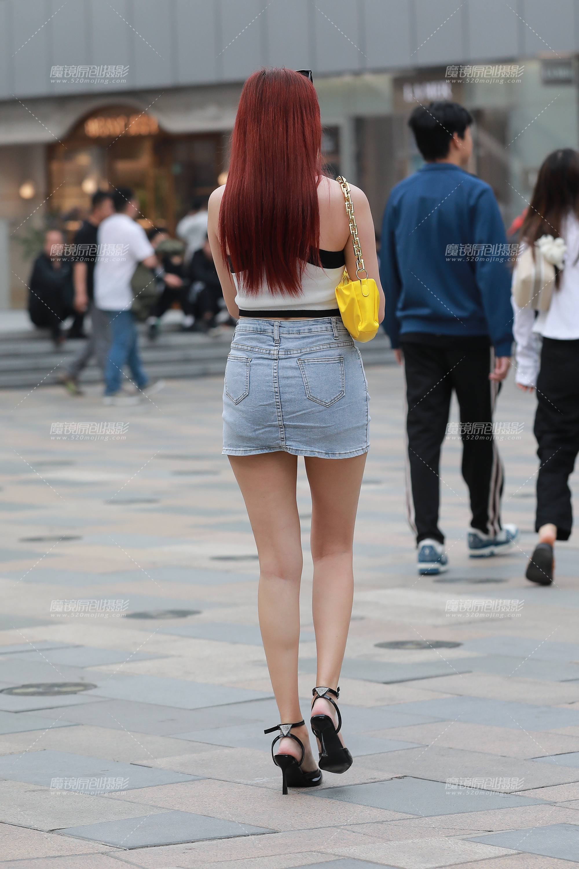 【2024年4月·魔镜滚叔】长腿高跟包臀裙美女-26P