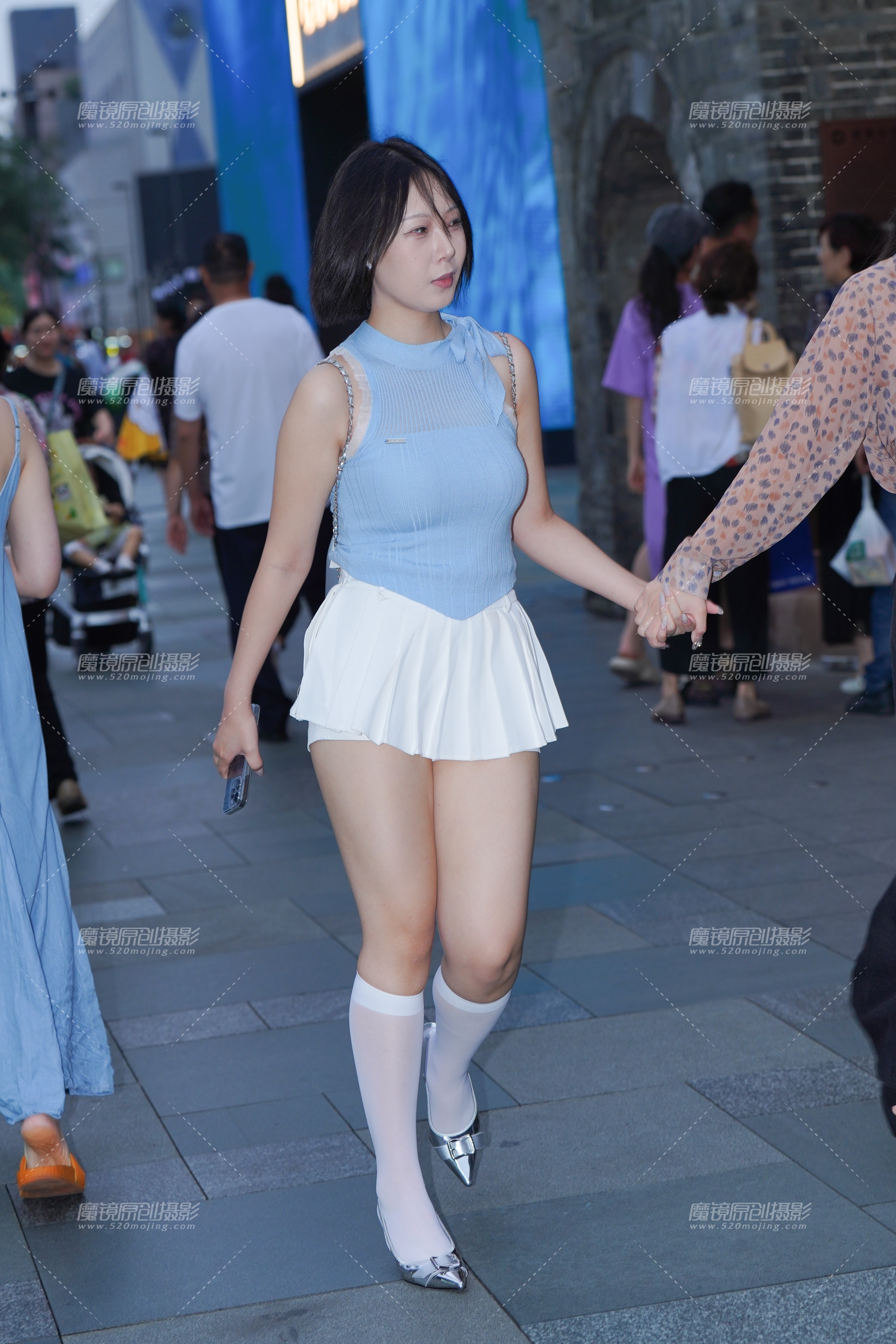 【2024年7月·魔镜滚叔】美腿白丝-16P