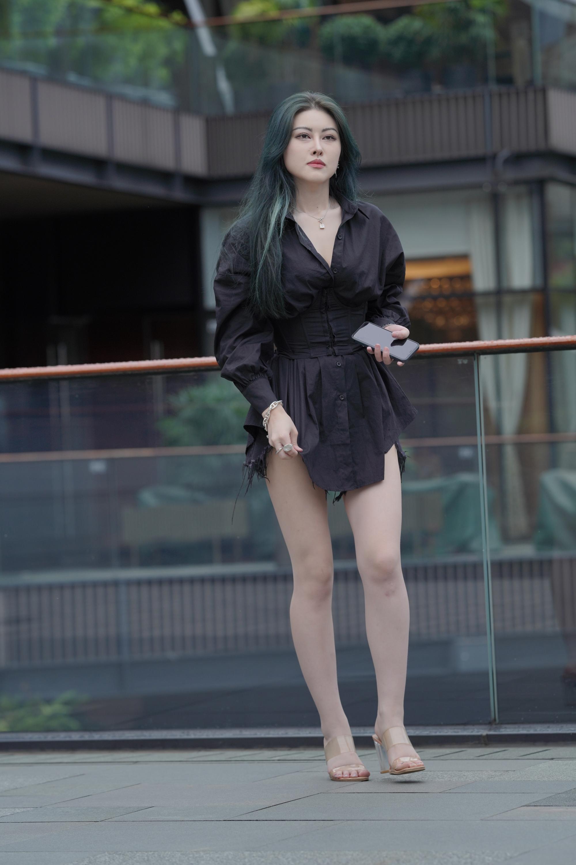 No.7131 黑色衬衫裙 [137P1V-1.95GB]