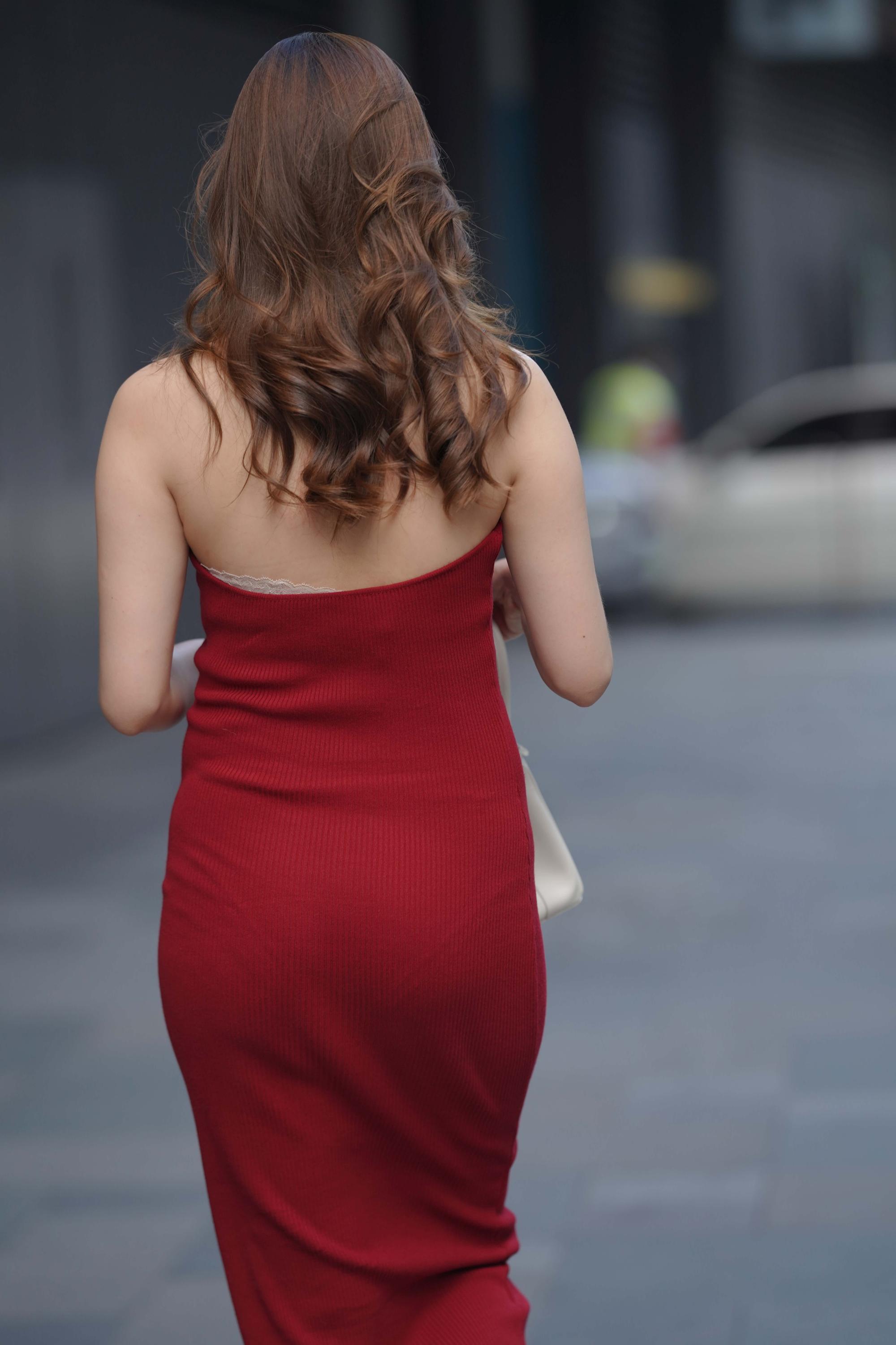 No.7485 亮眼红色长裙 [352P-4.73GB]