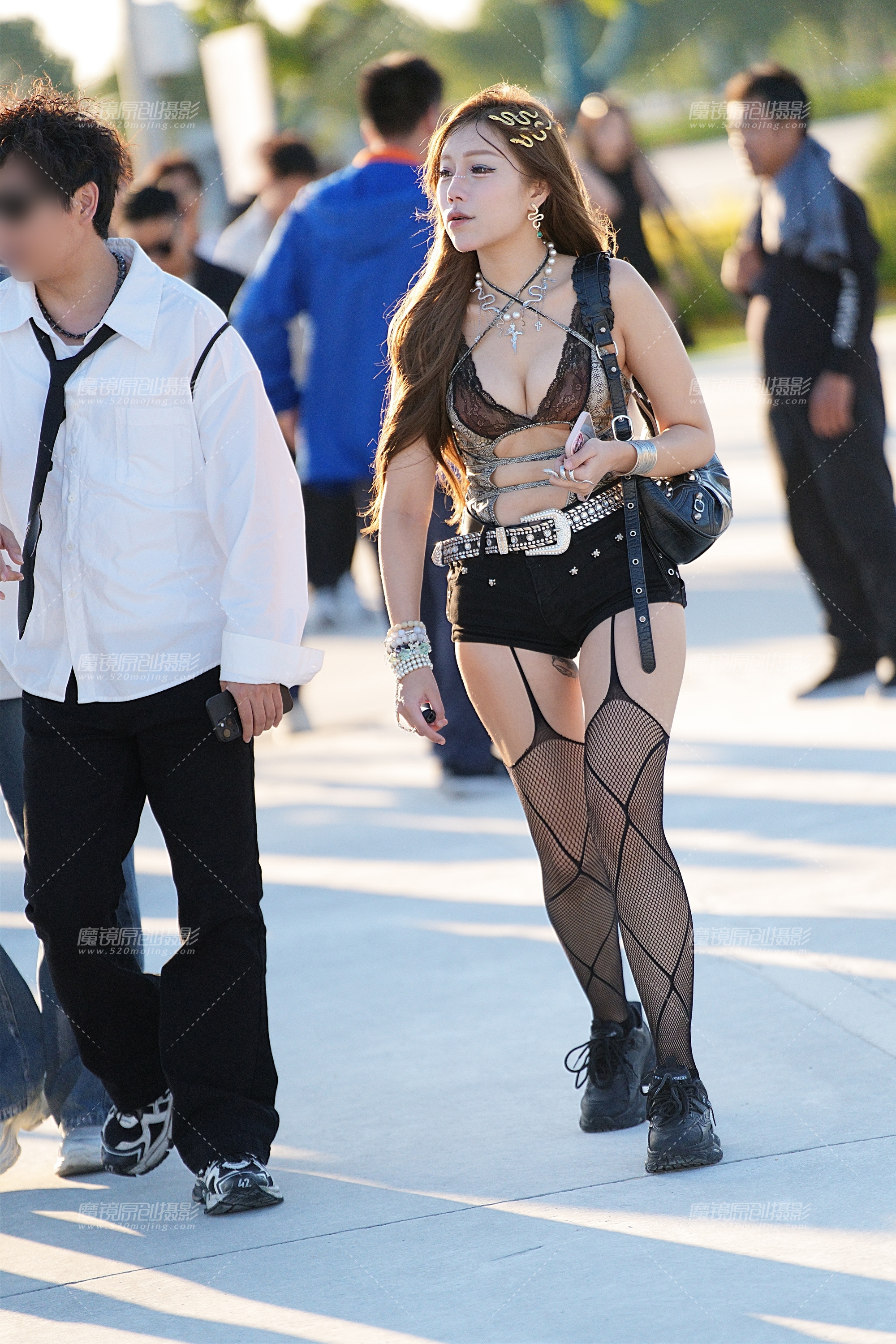 【2024年10月·魔镜滚叔】银蛇项链蕾丝性感-23P