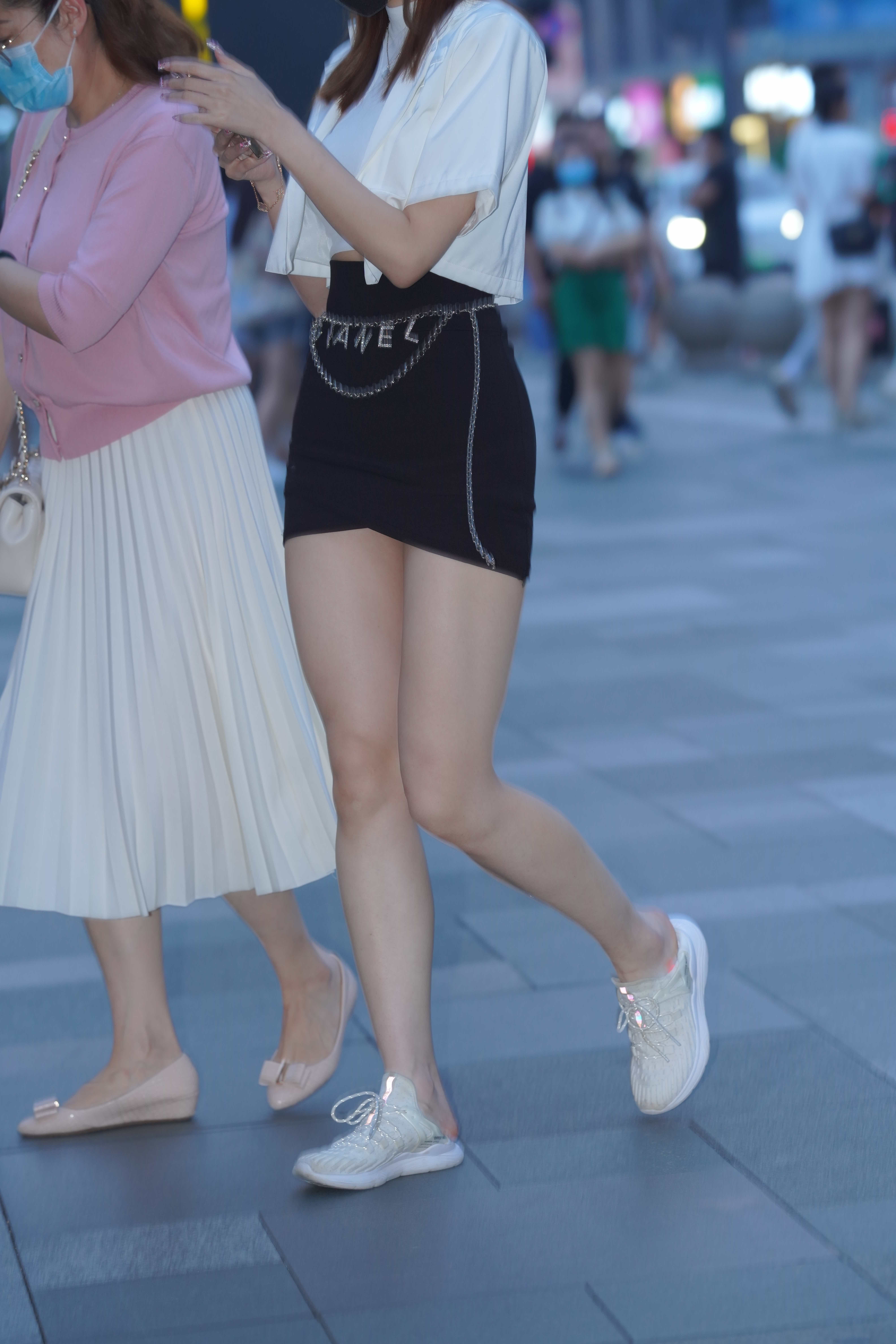 No.7862 短裙T恤黑白搭配 [98P1V-1.17GB]