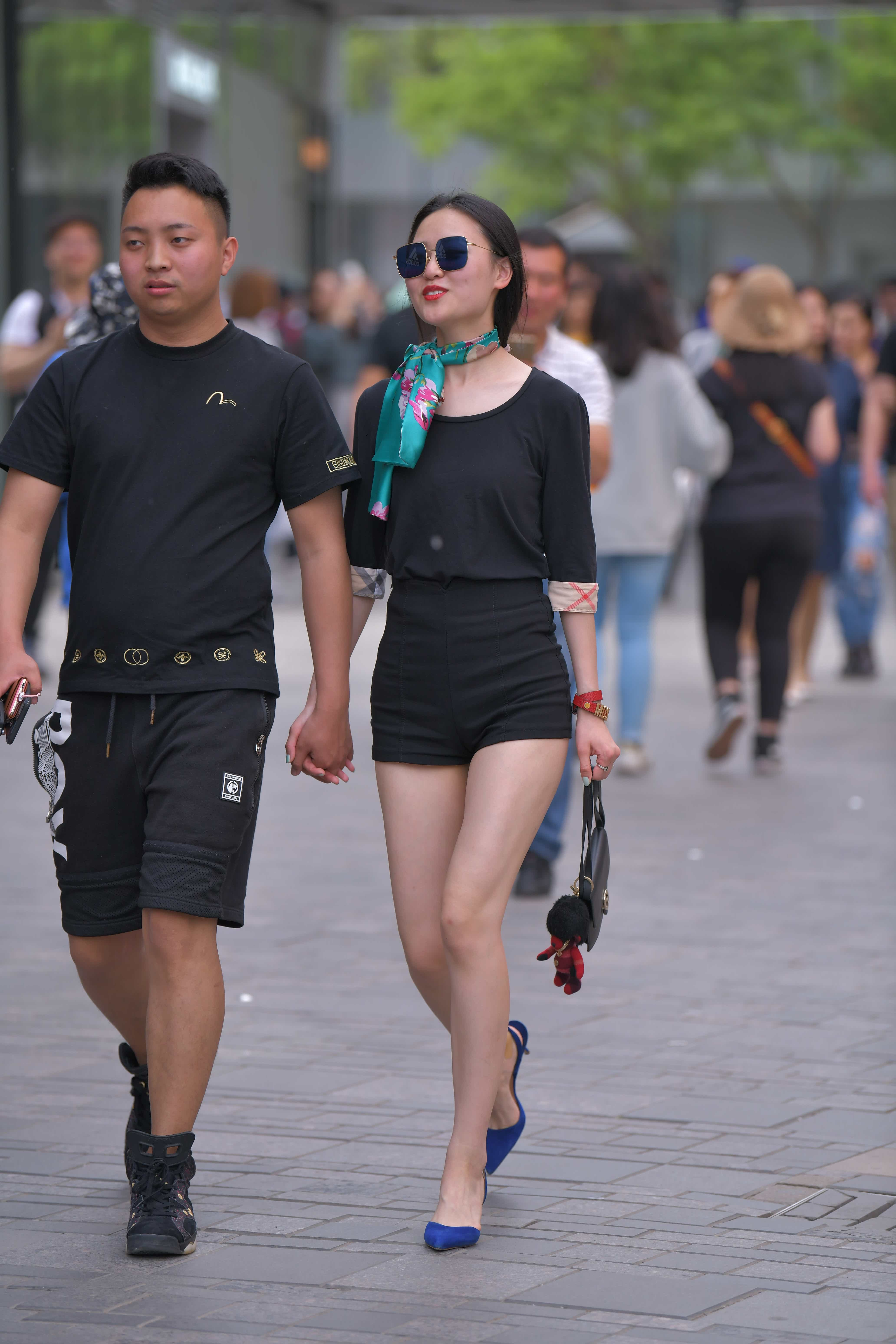 No.8048 黑色高腰短裤 [37P-460MB]