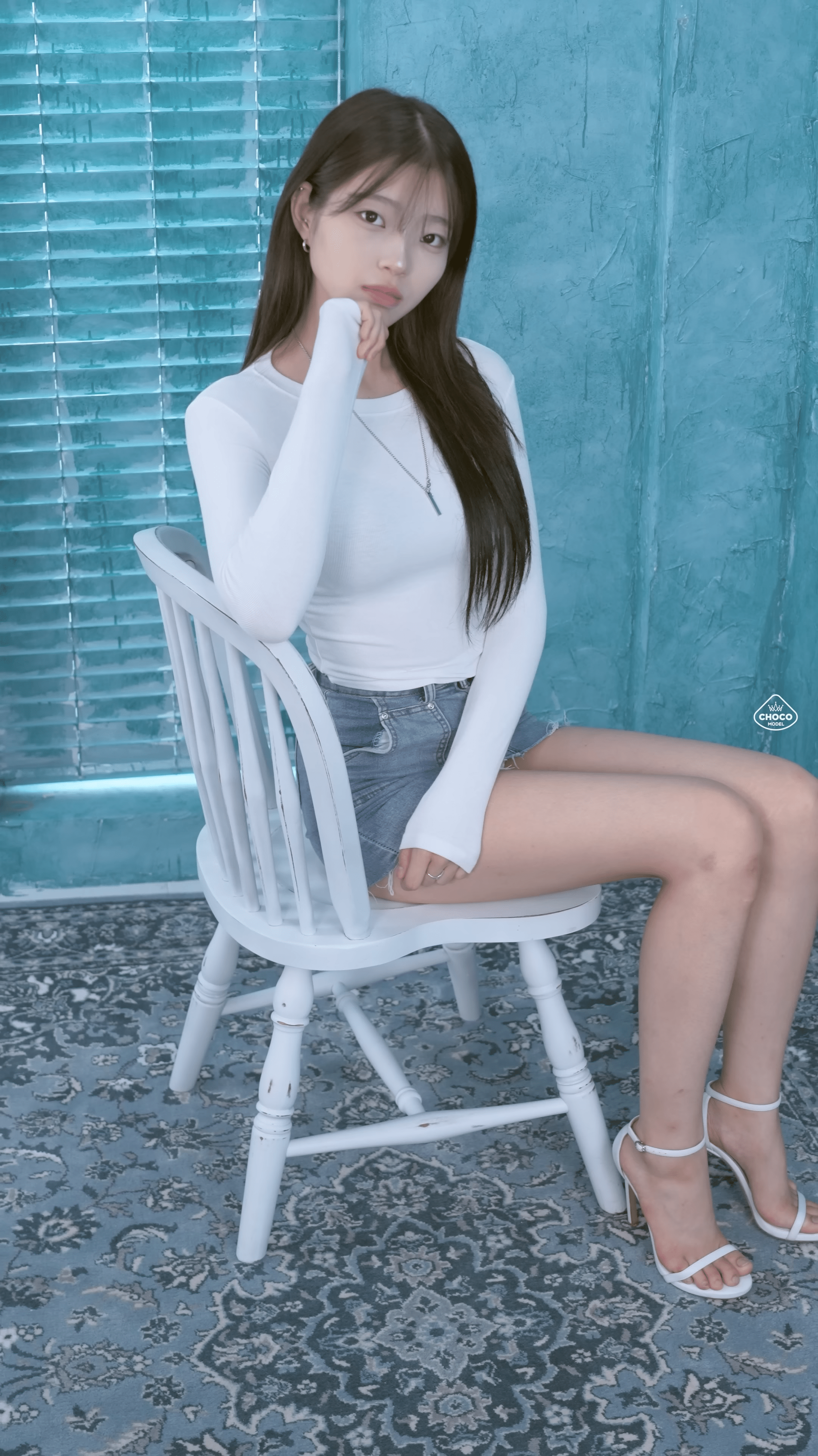 AB-055 女朋友造型，牛仔裙模特 Ria【2分54秒 638M】