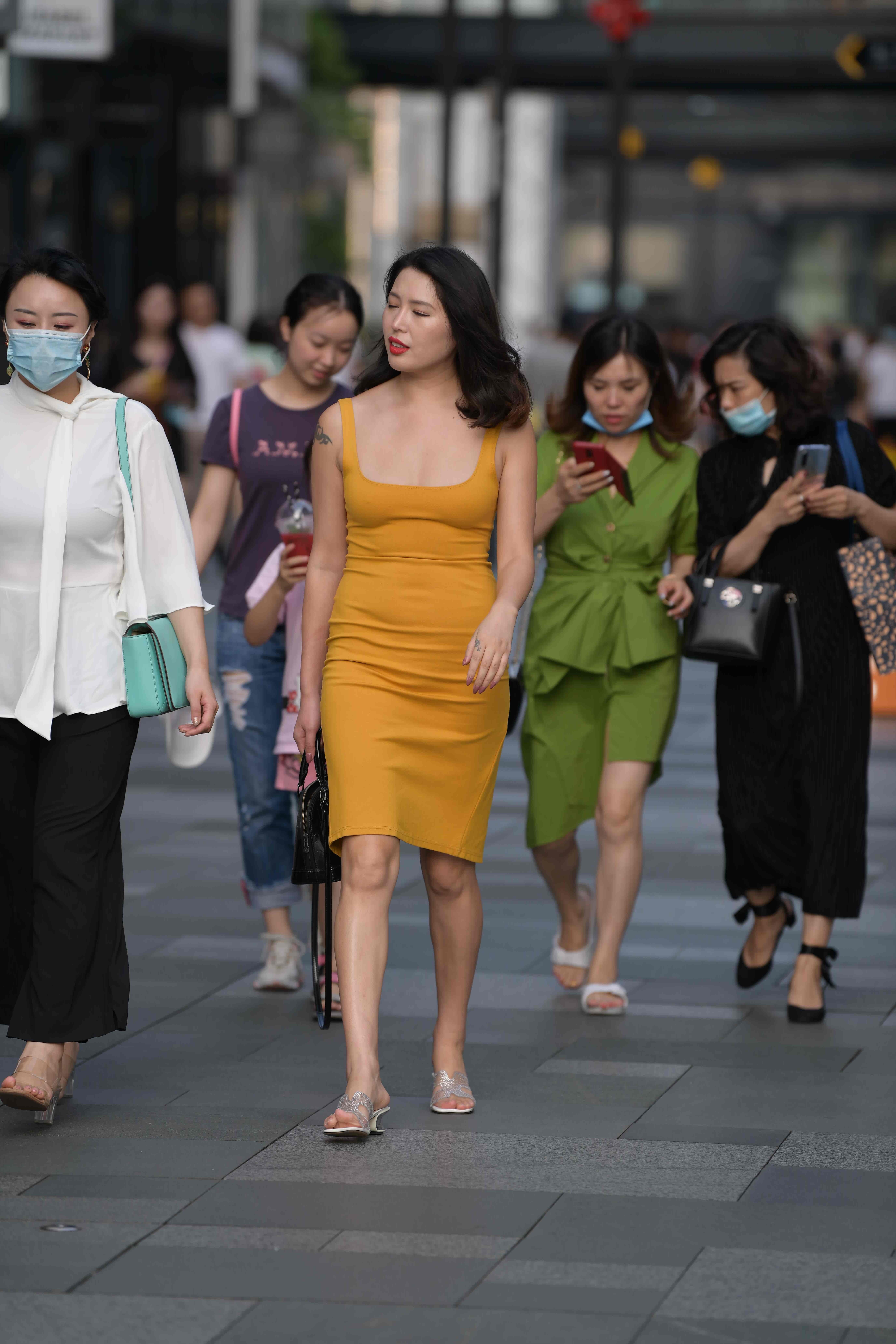 No.8107 黄色针织吊带裙 [179P-3.57GB]