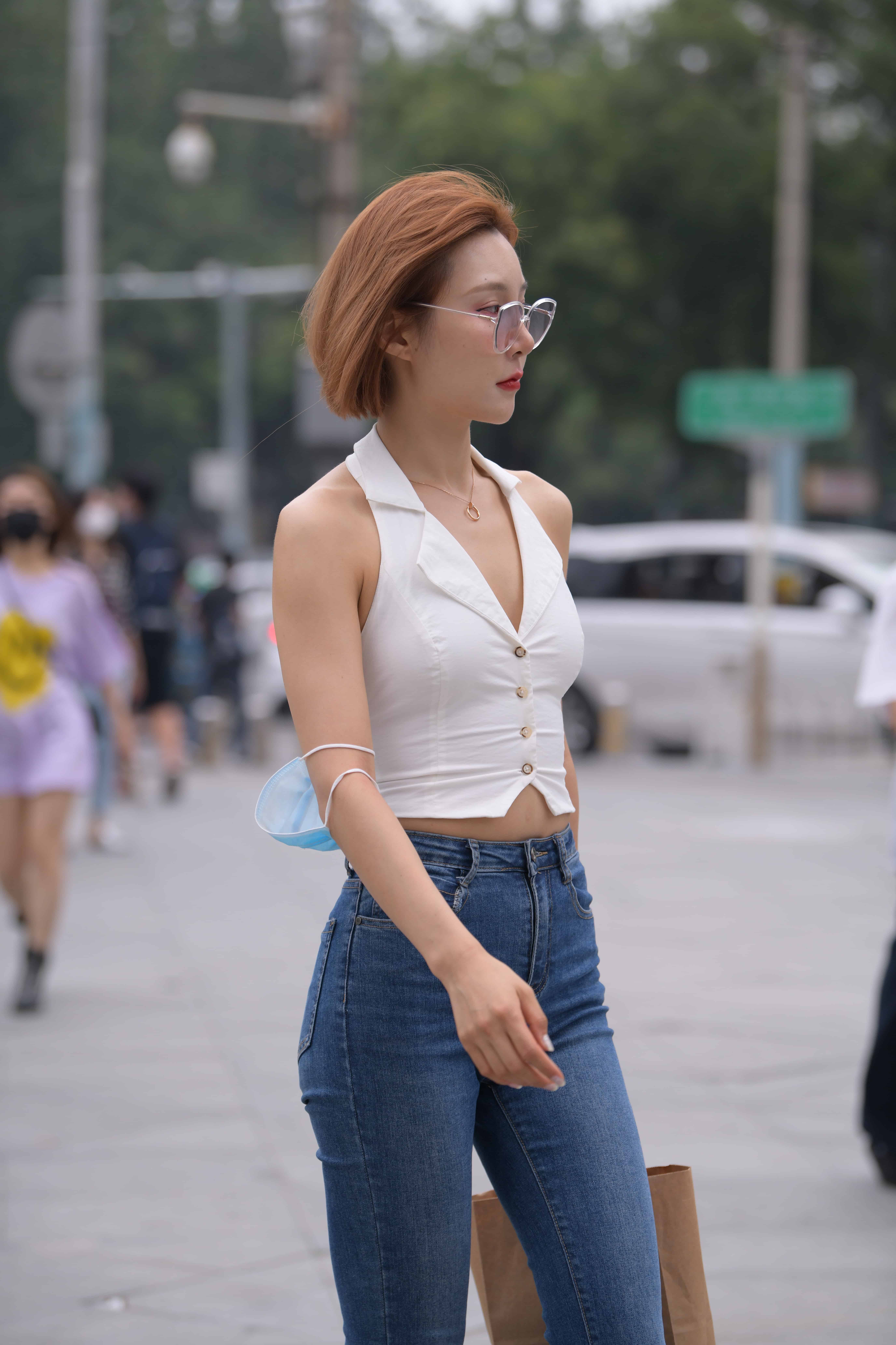 GS-S055 短发牛仔裤小姐姐【100P 2.36G】