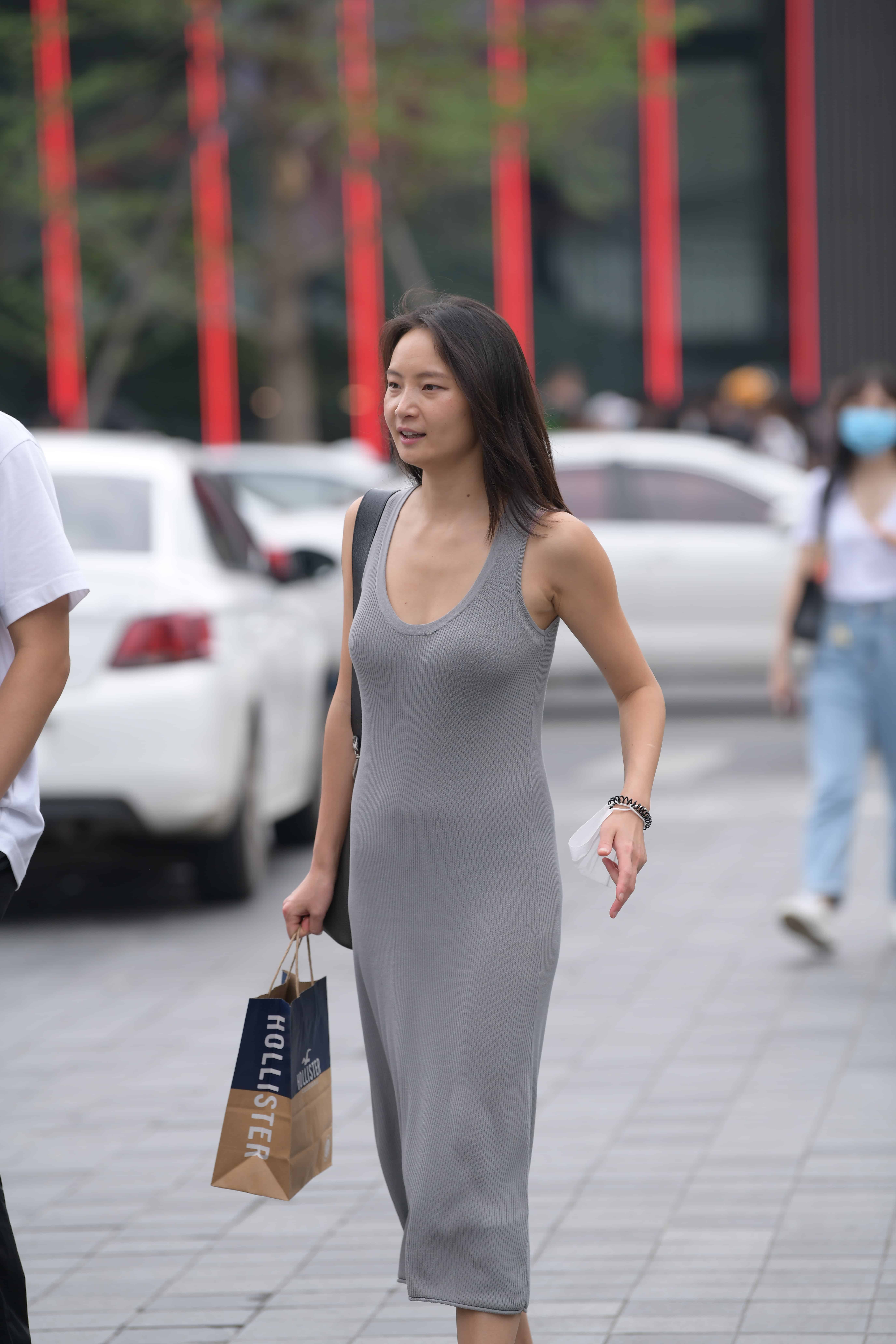 GS-S061 灰色长裙小姐姐【54P 1.17G】