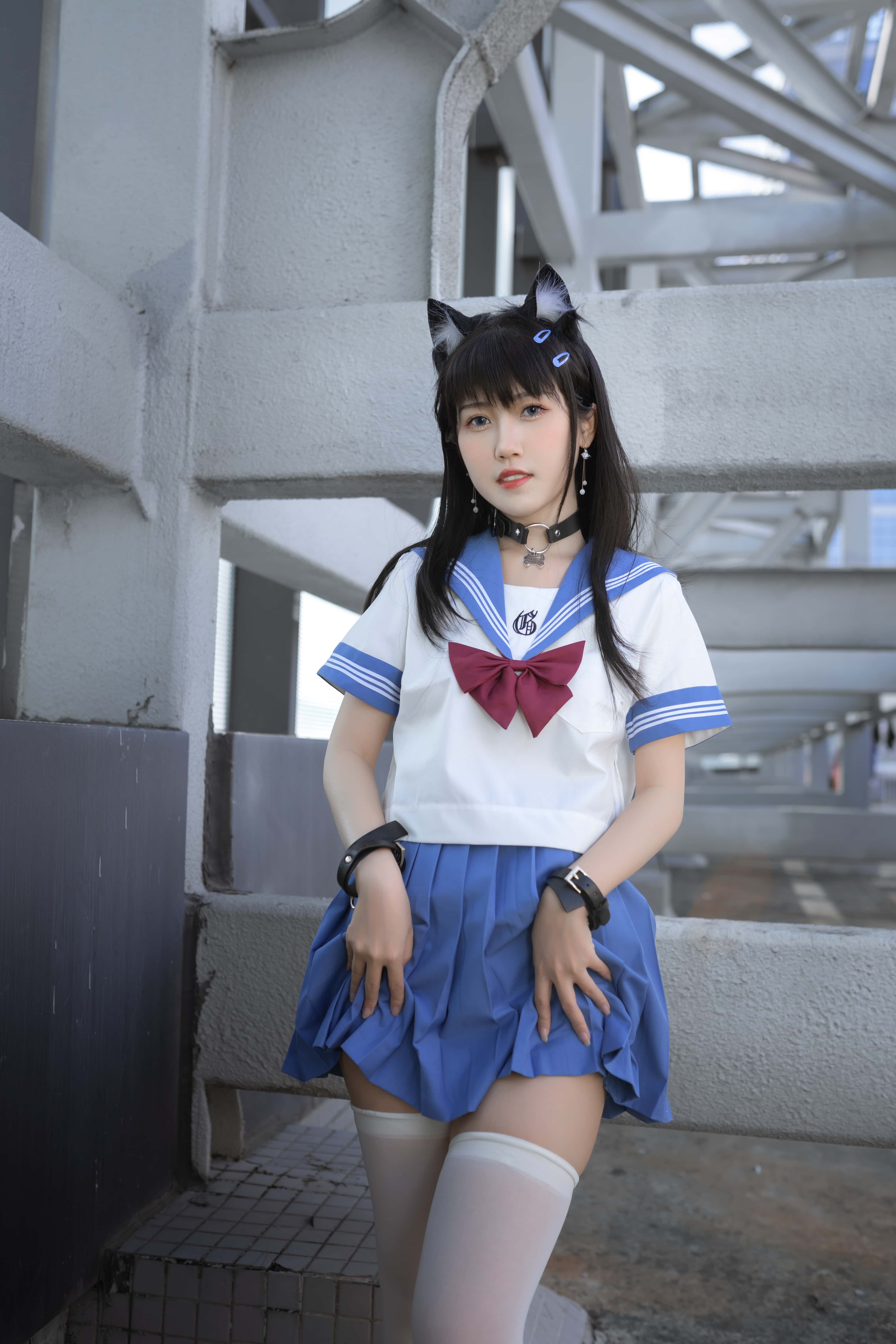 微博人气Coser不呆猫 - 天台小m猫 [96P1V-1.65GB]