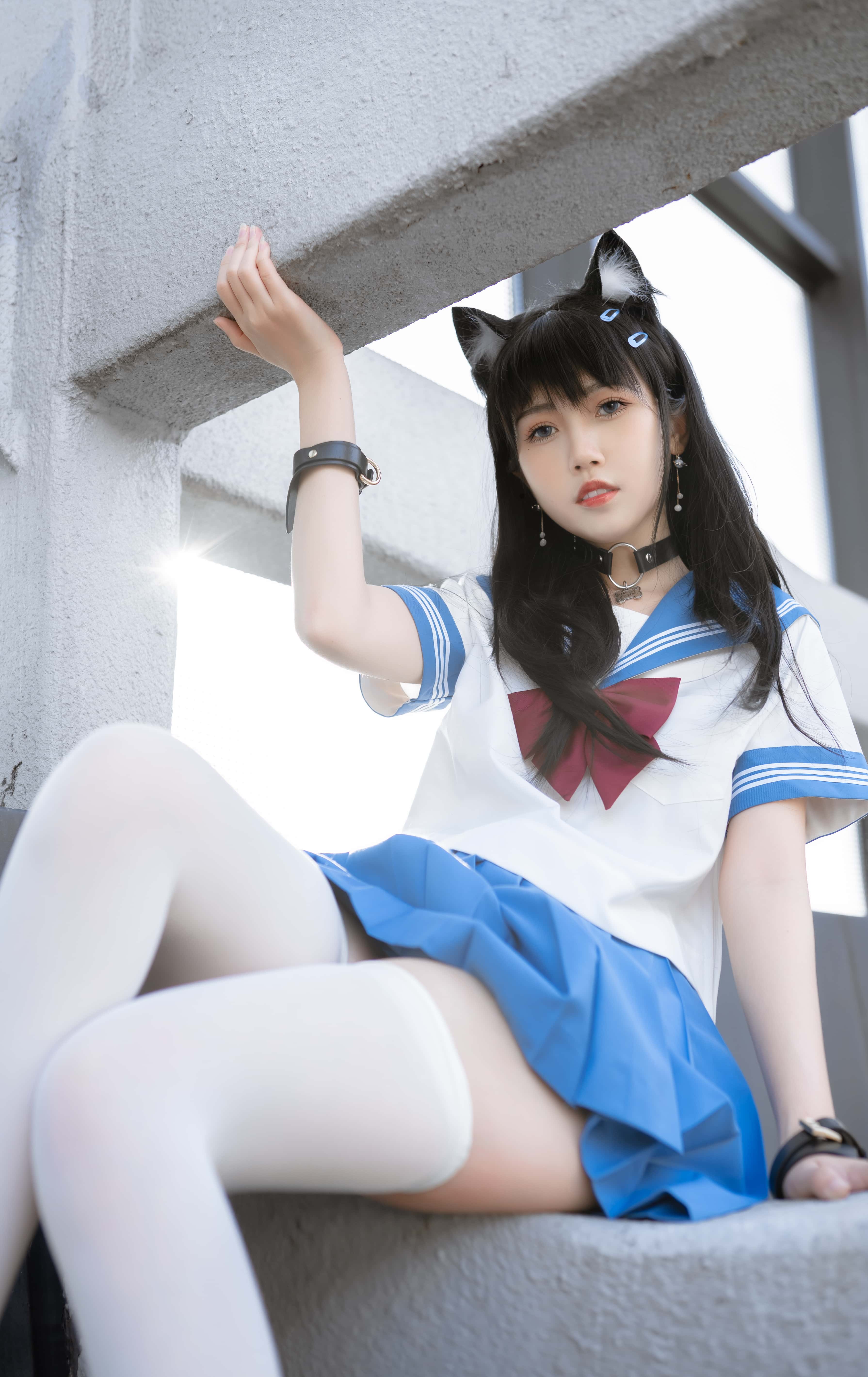 微博人气Coser不呆猫 - 天台小m猫 [96P1V-1.65GB]
