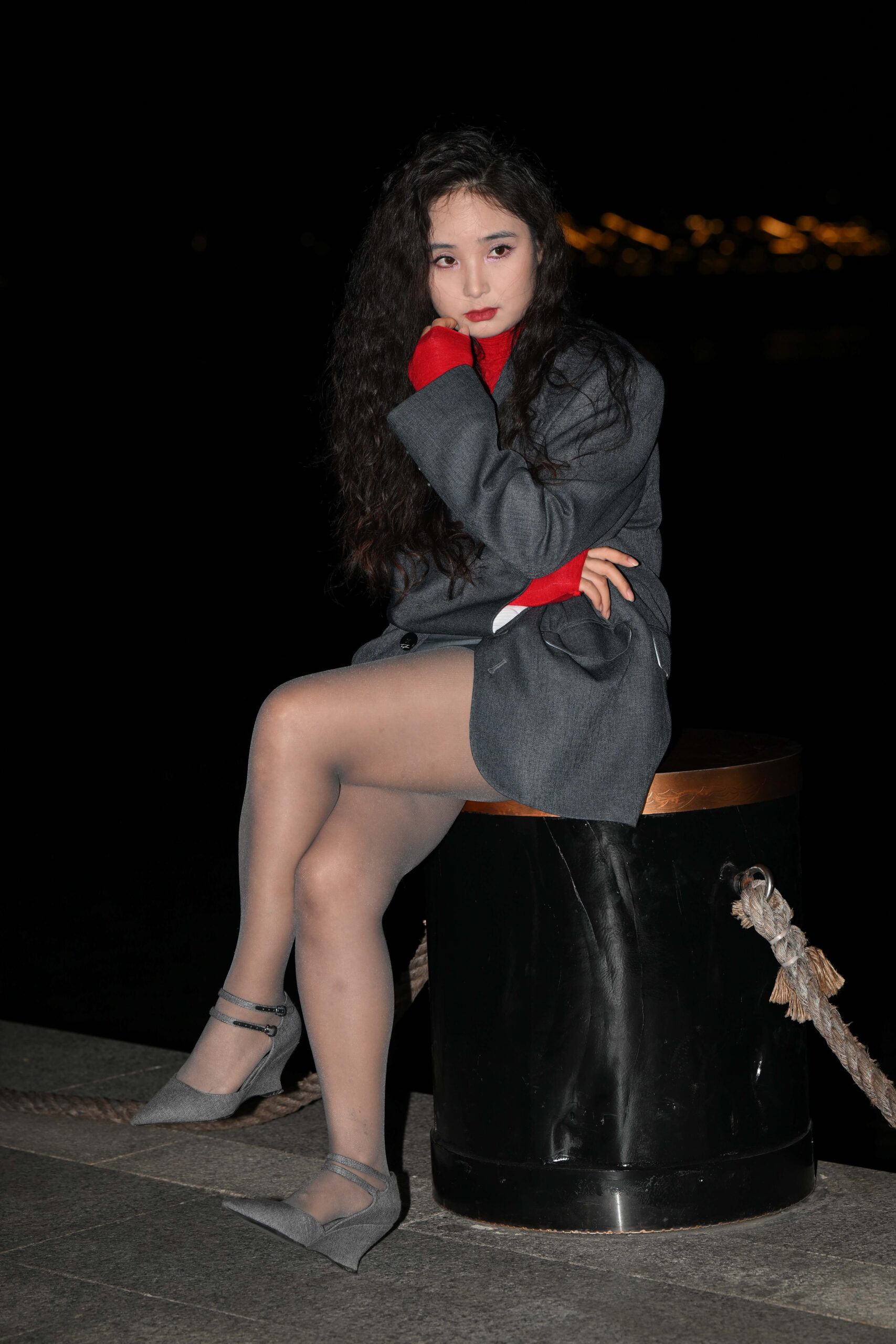 GS-X165 夜拍黑丝美女【44P 878M】