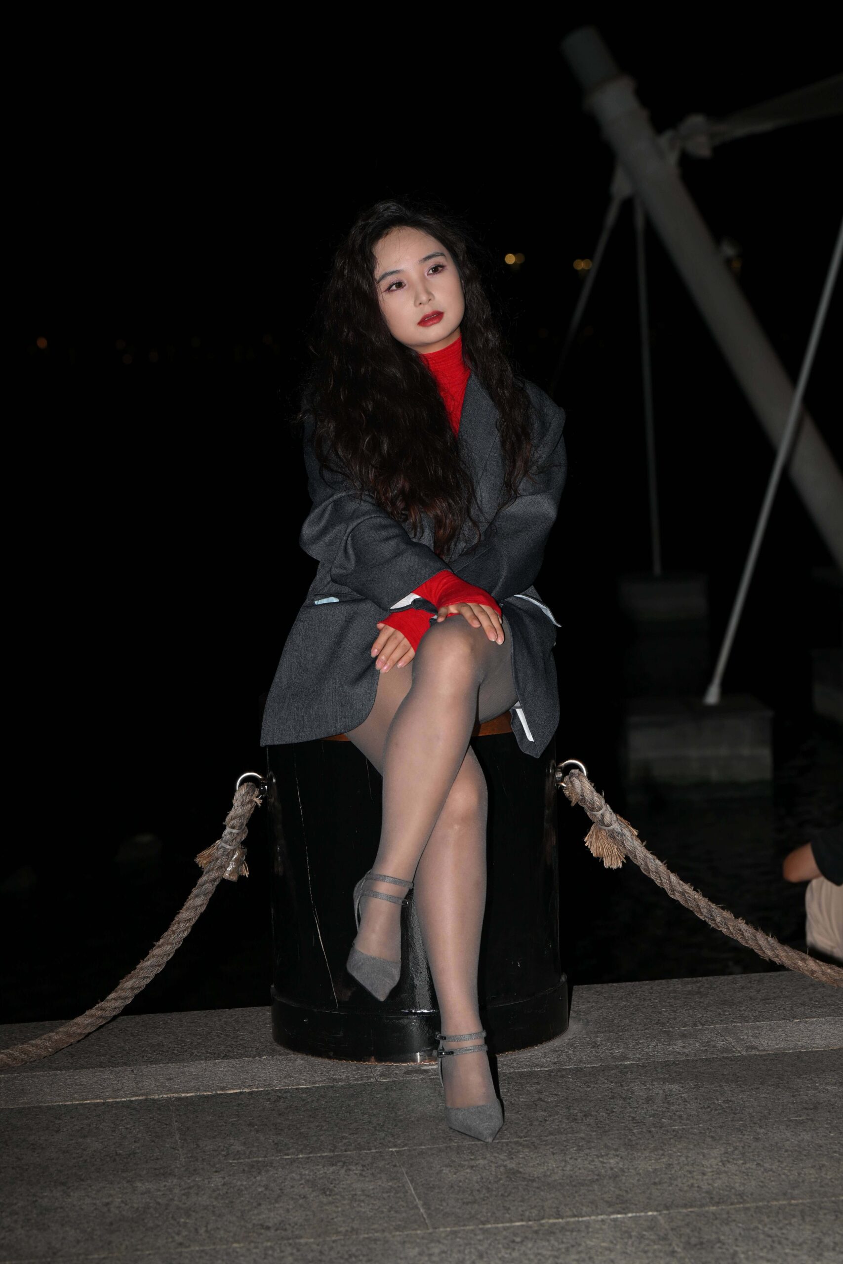 GS-X165 夜拍黑丝美女【44P 878M】