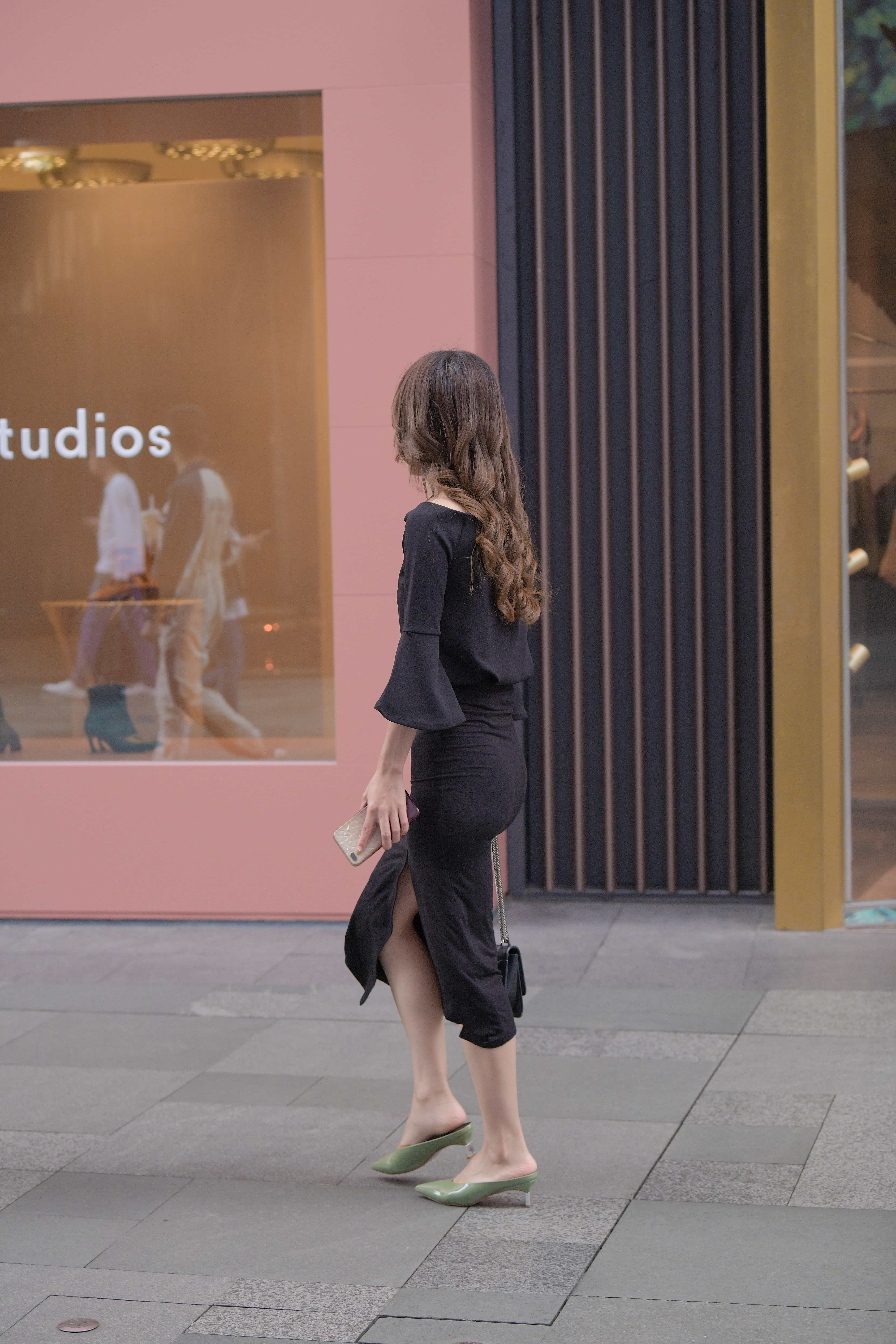 GS-S160 黑色紧身裙【44P 762M】