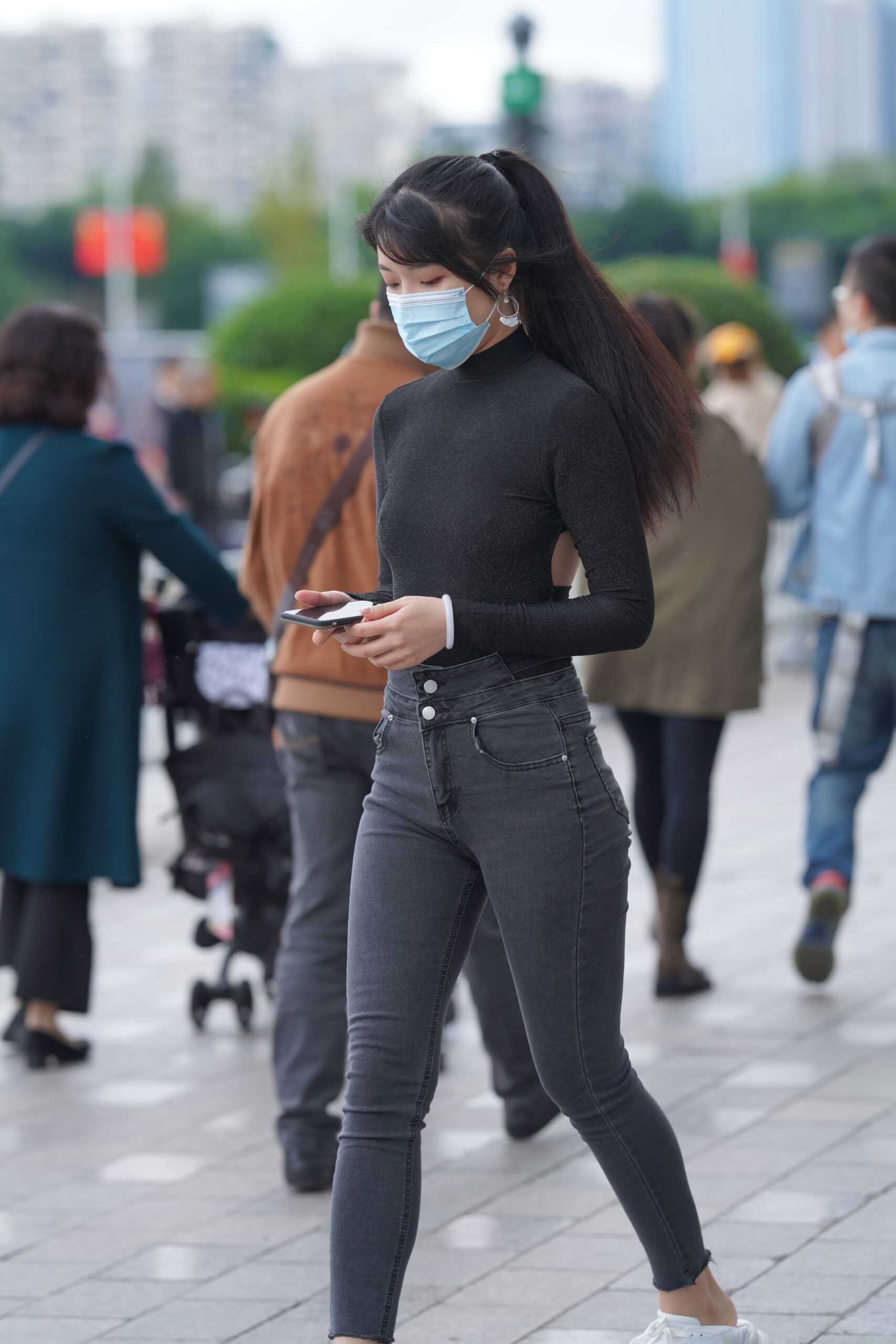 GS-M119 黑灰紧牛小姐姐【325P5V 13.11G】