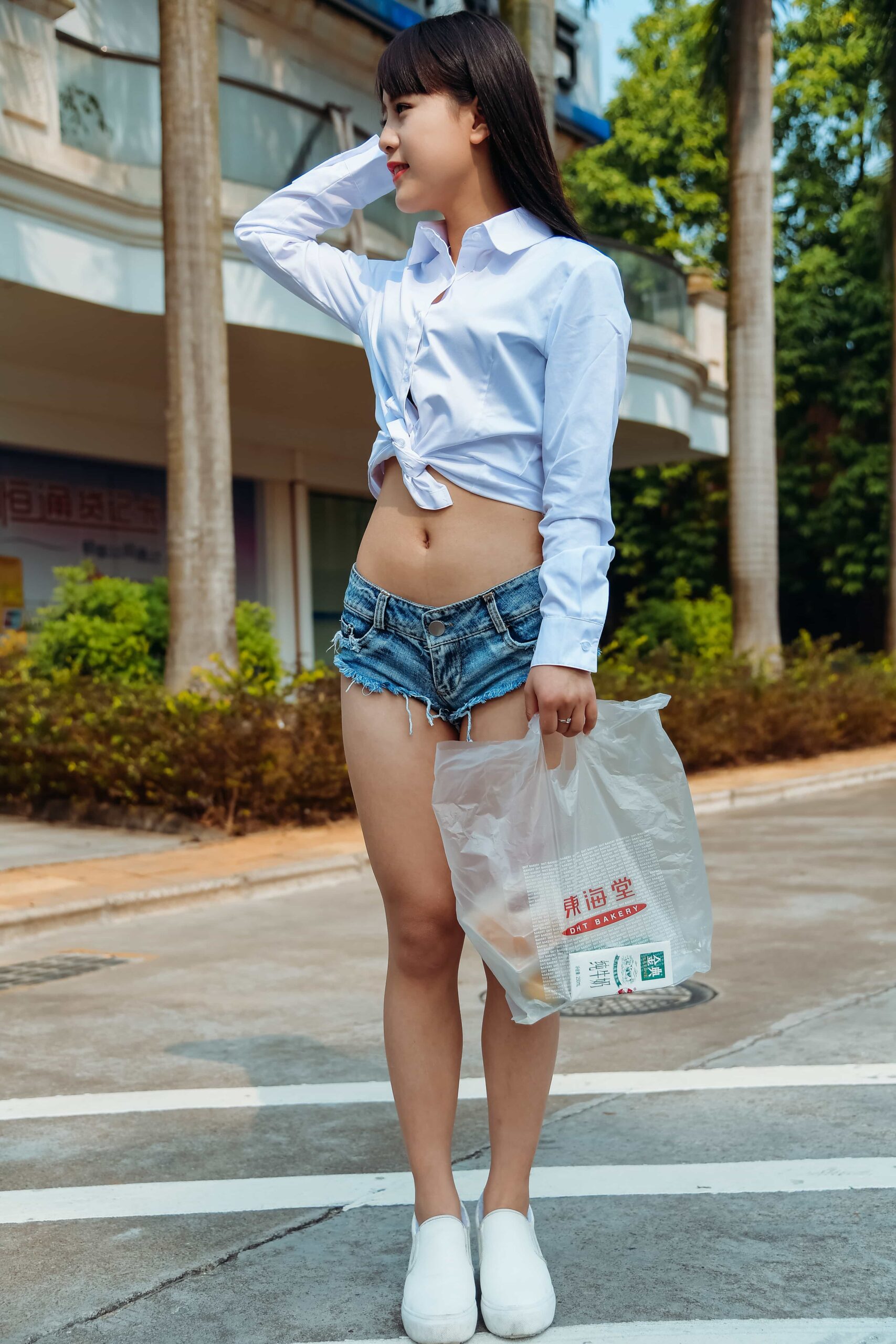 GS-M140 牛仔月牙单车美女【88P 885M】
