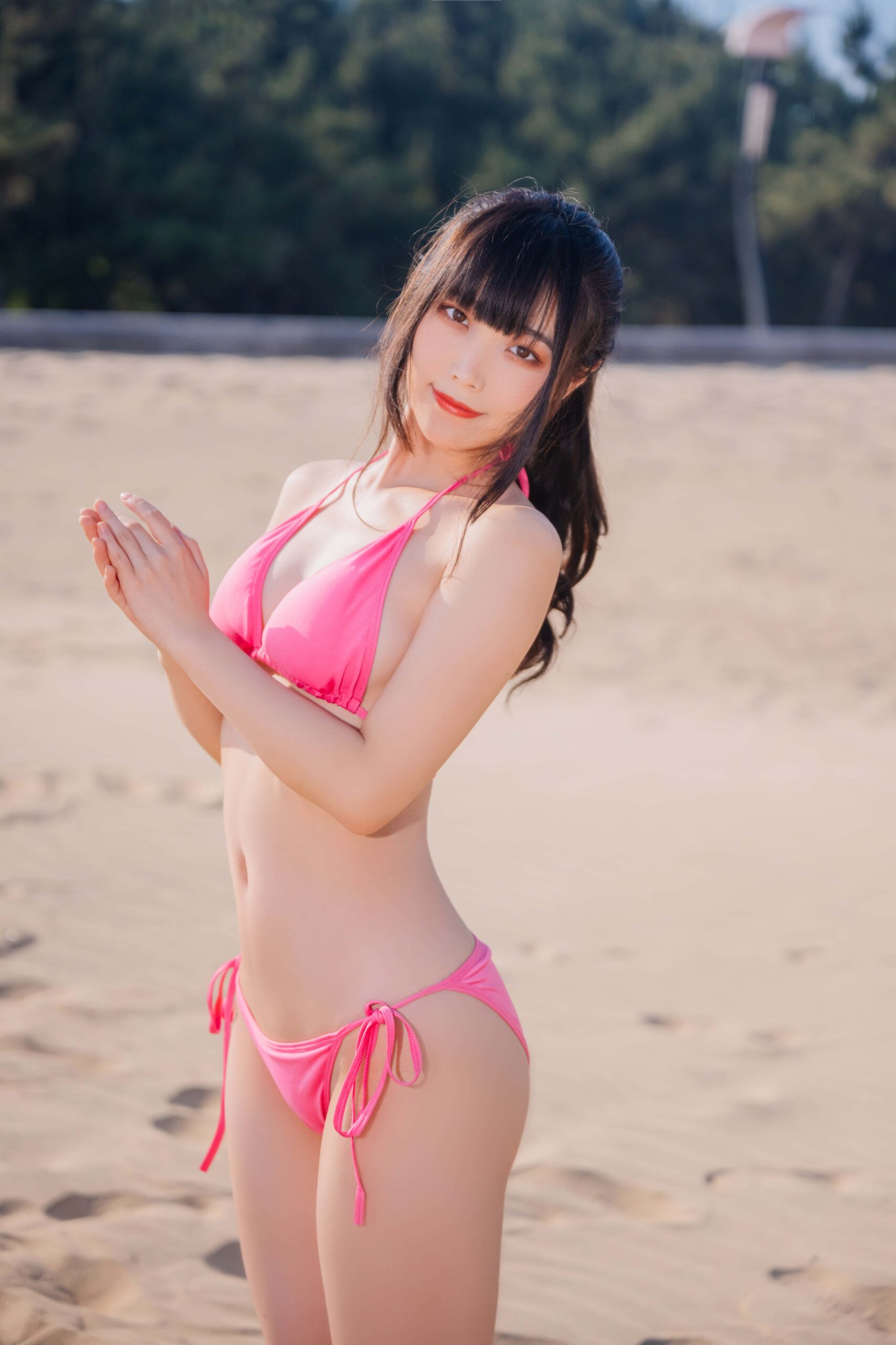 Cosplay汪知子 - 粉色比基尼 [30P-180MB]