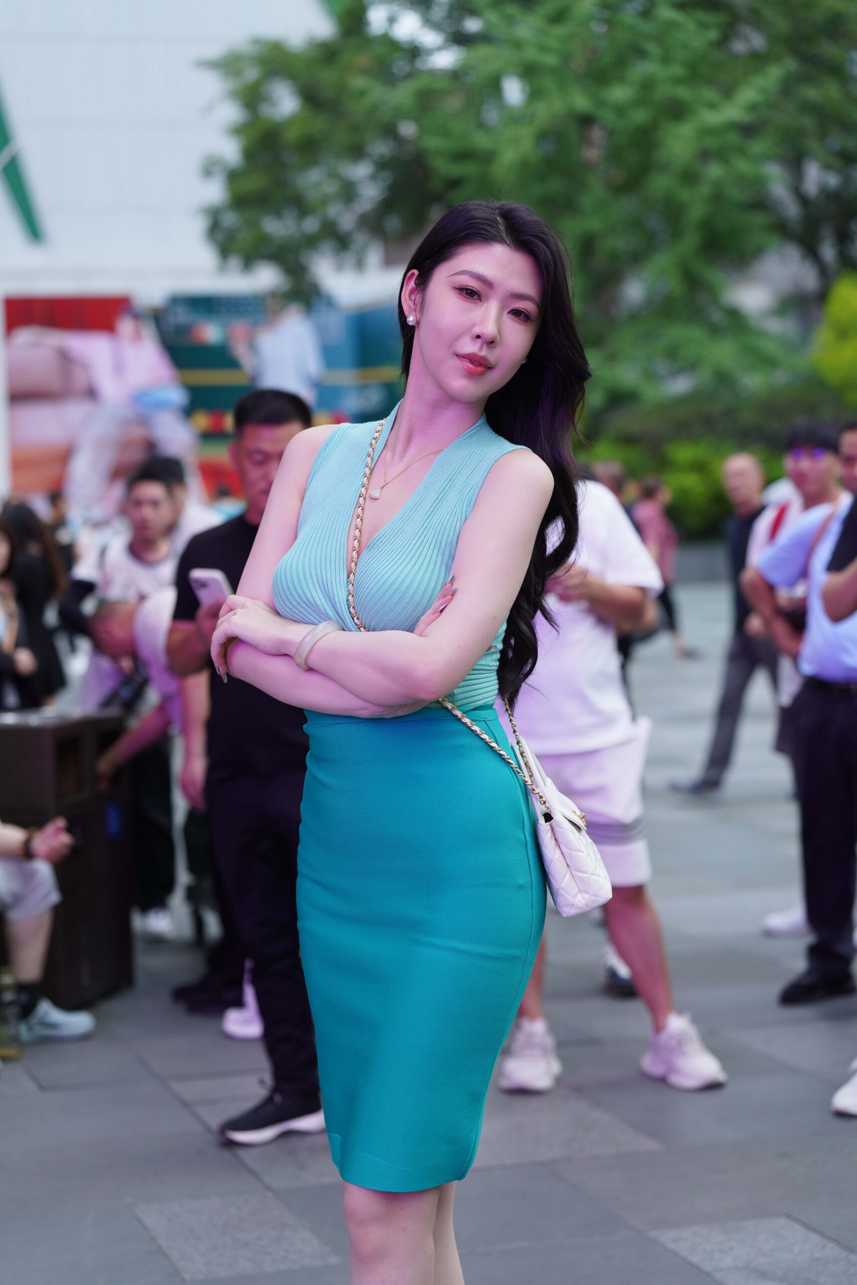 GS-X499 绿色裙高跟美女-弦子【145P  2.57】