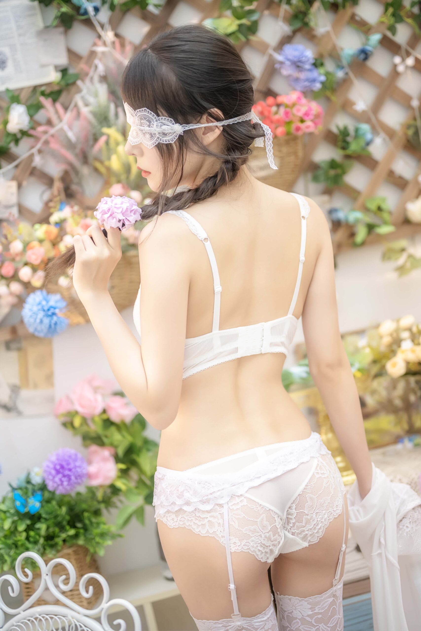 香草喵露露写真 - 白色玫瑰 [48P2V-1.12GB]