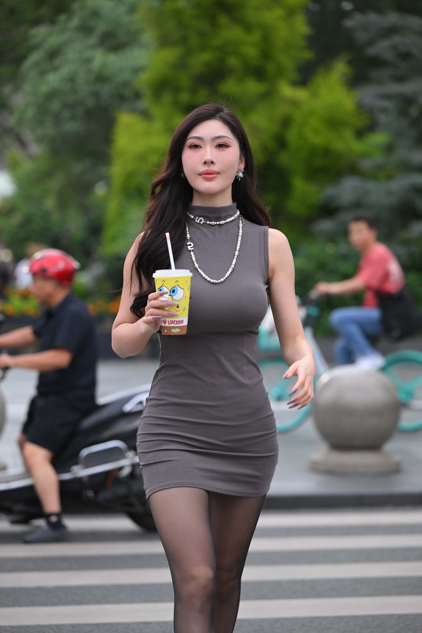 No.9174 黑丝灰色修身裙（叶濛雨） [165P1V-3.50GB]