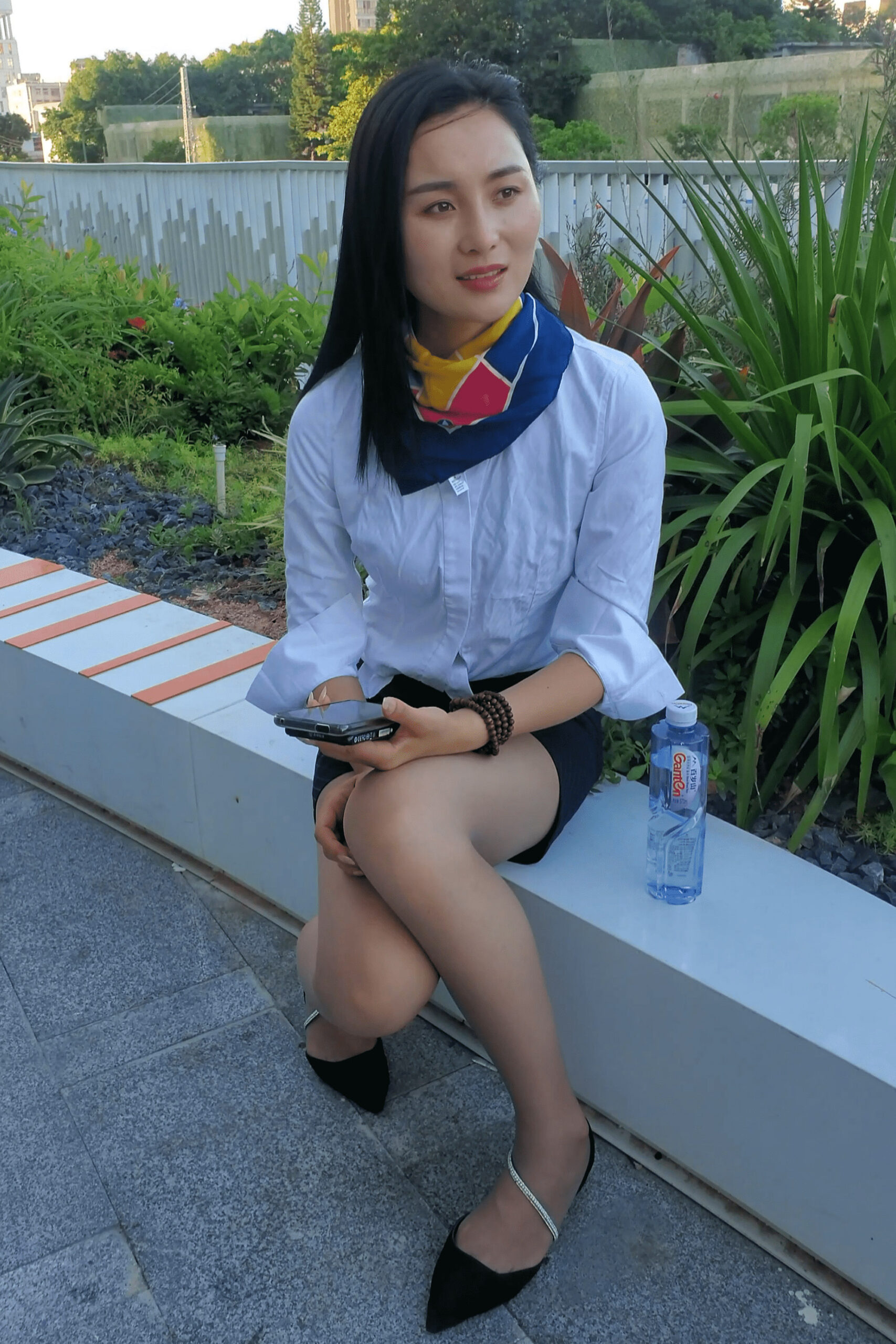 GS-V009  街拍制服灰丝 【1V  6.26G】