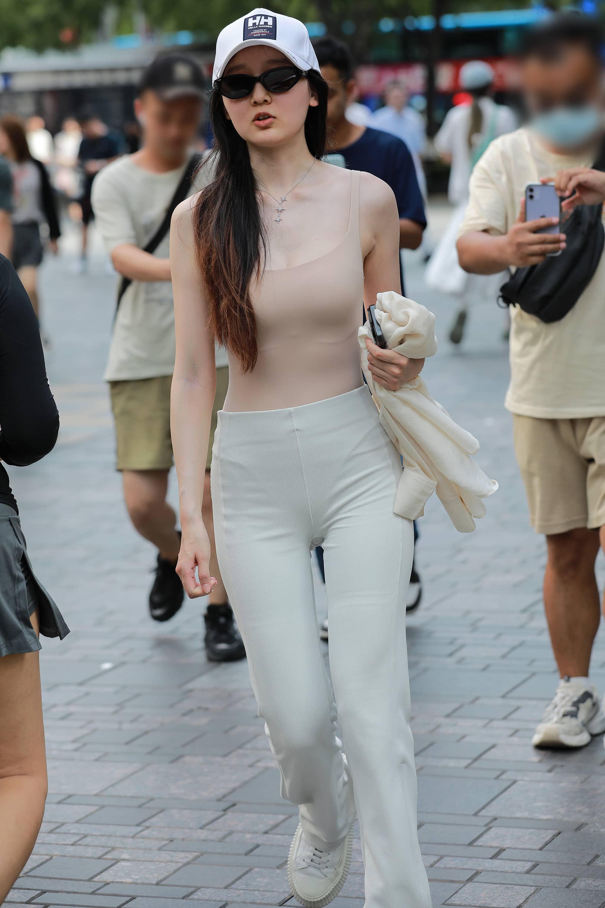 GS-M201 白色紧身裤美女 【100P 1.10G】