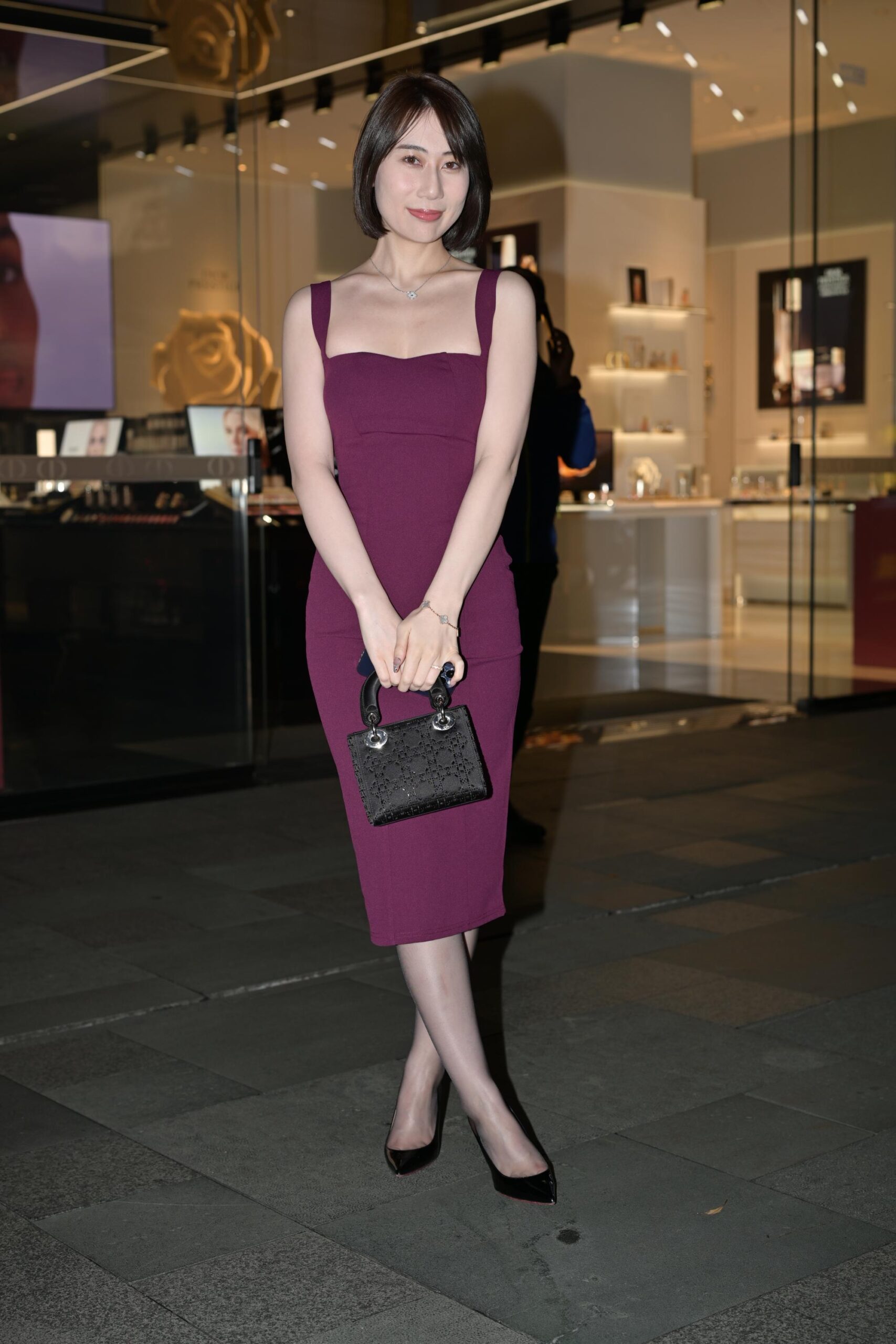 No.9446 紫色长裙高跟美女 [100P-1.93GB]