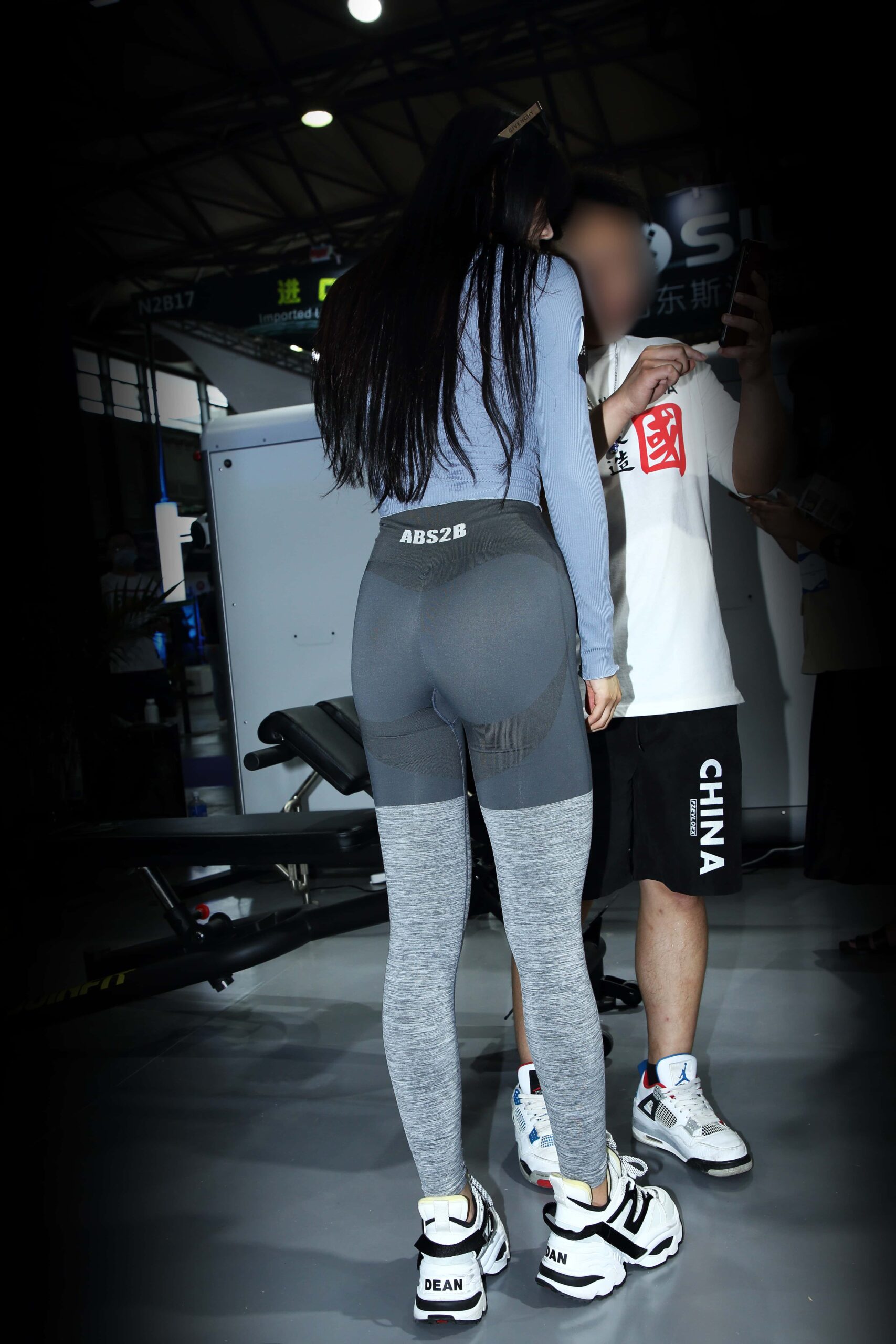 GS-X722 迷人蓝色抹胸灰裤 【91P 1.40G】