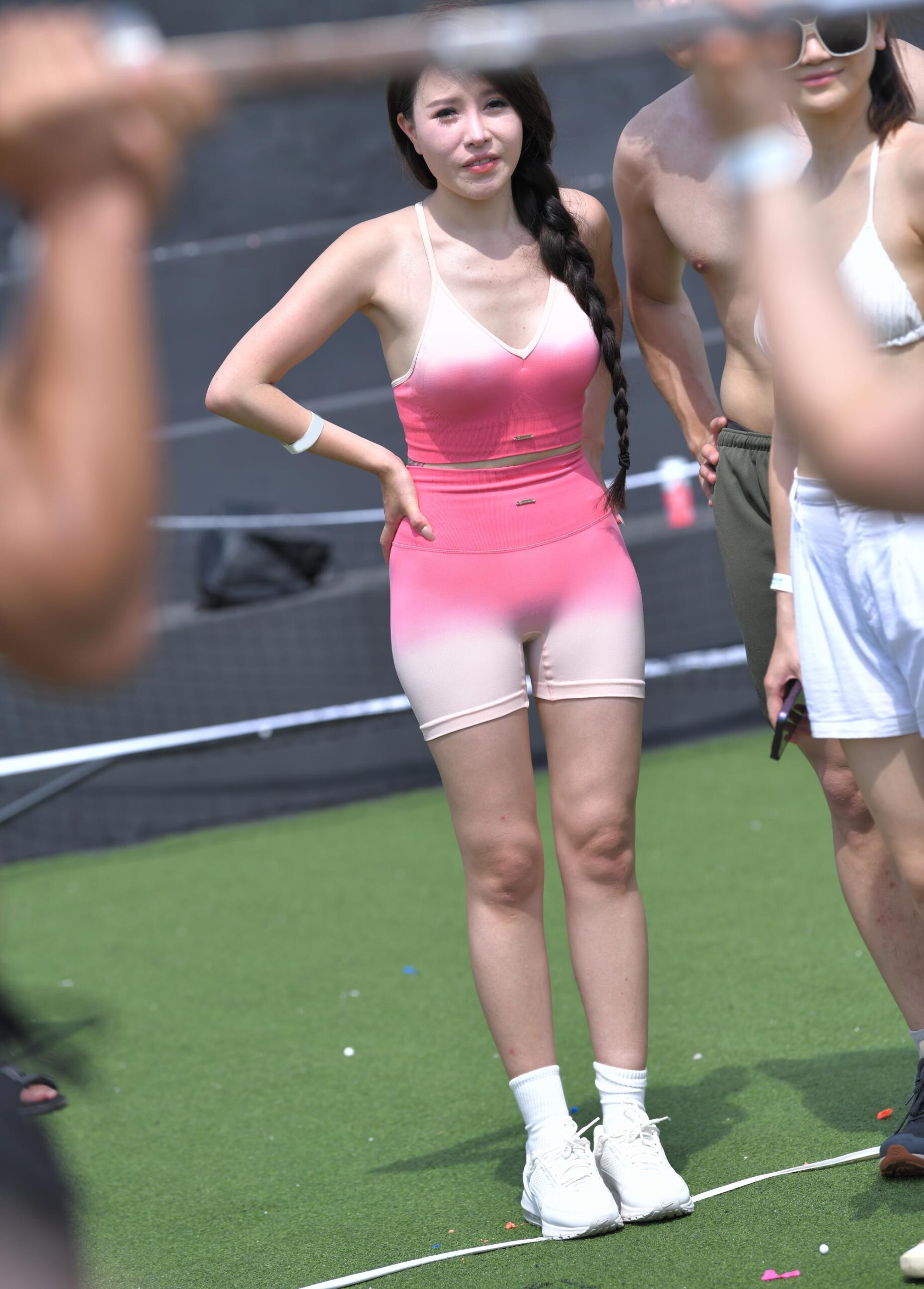 GS-T706  粉色紧身五分裤 【72P  1.61G】