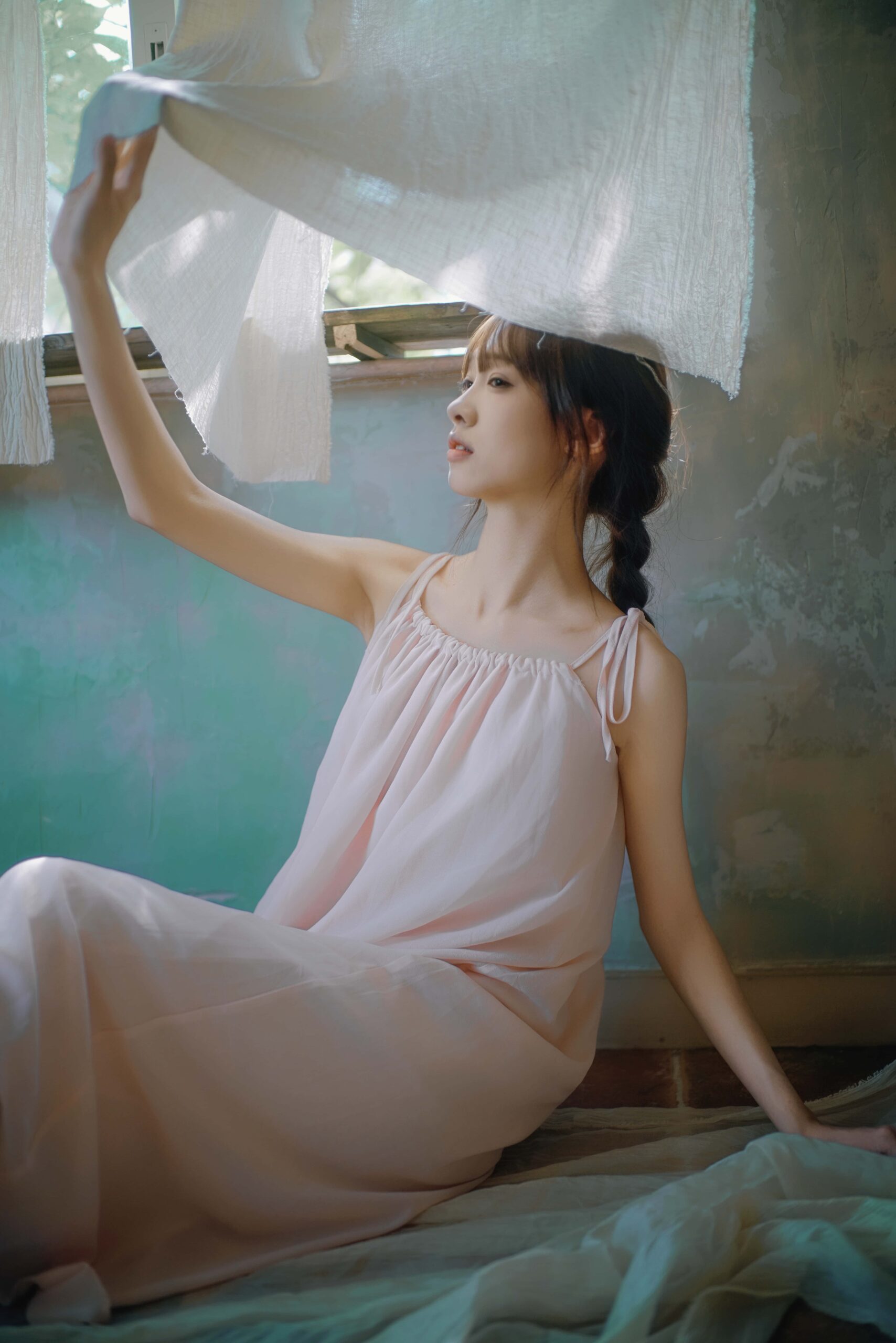 GS-Y0193 粉裙少女，海韵柔光 看不清小桂 [41P-1.40GB]