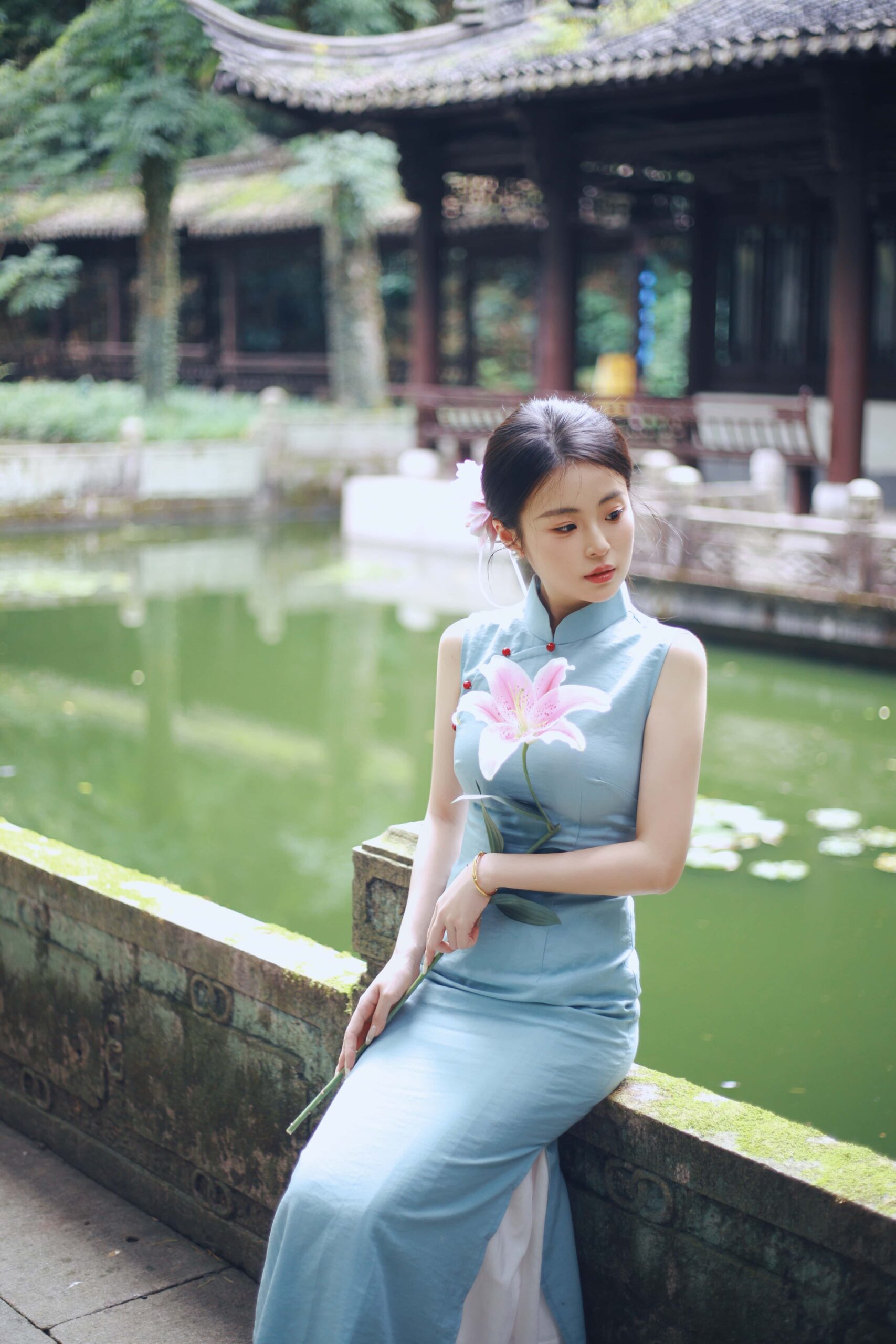 GS-Y0234 越王台旗袍新中式 小蓝 [31P-468MB]