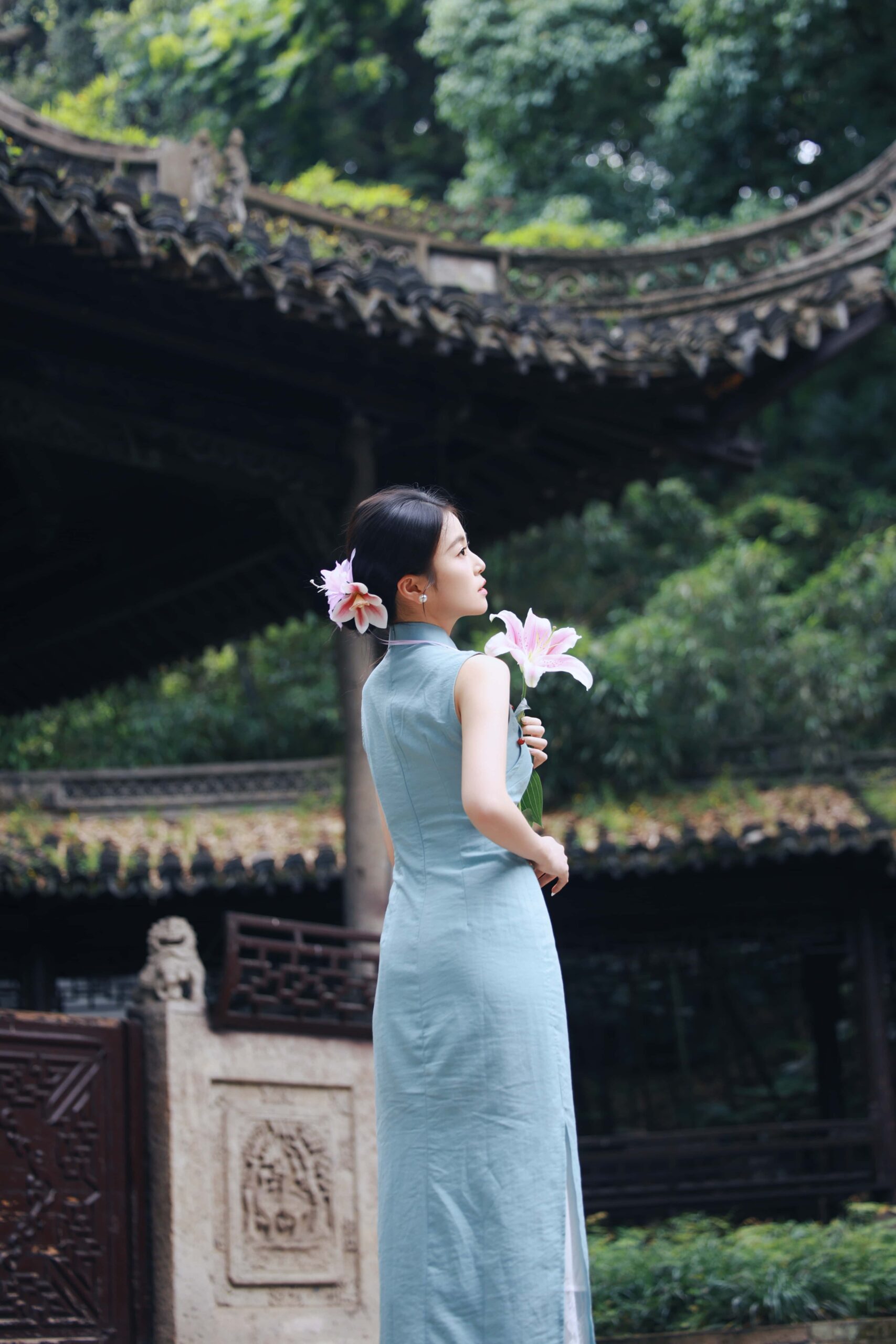 GS-Y0234 越王台旗袍新中式 小蓝 [31P-468MB]