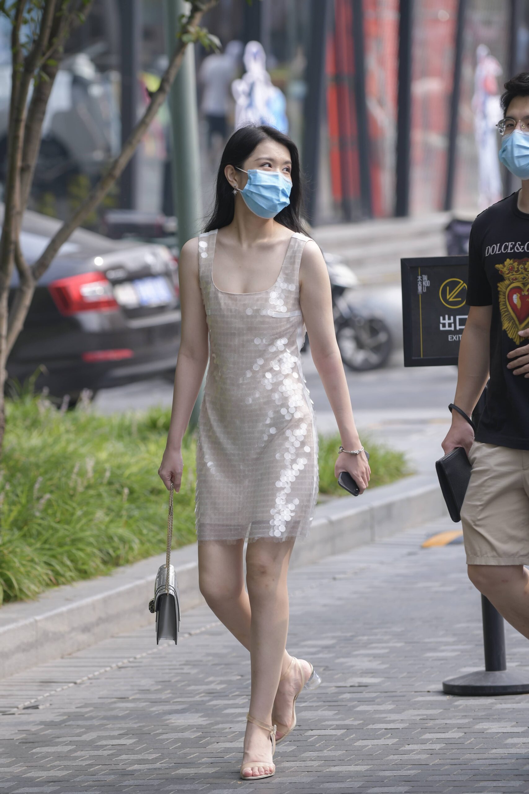 GS-K123  鱼鳞片连衣裙 【35P  725M】