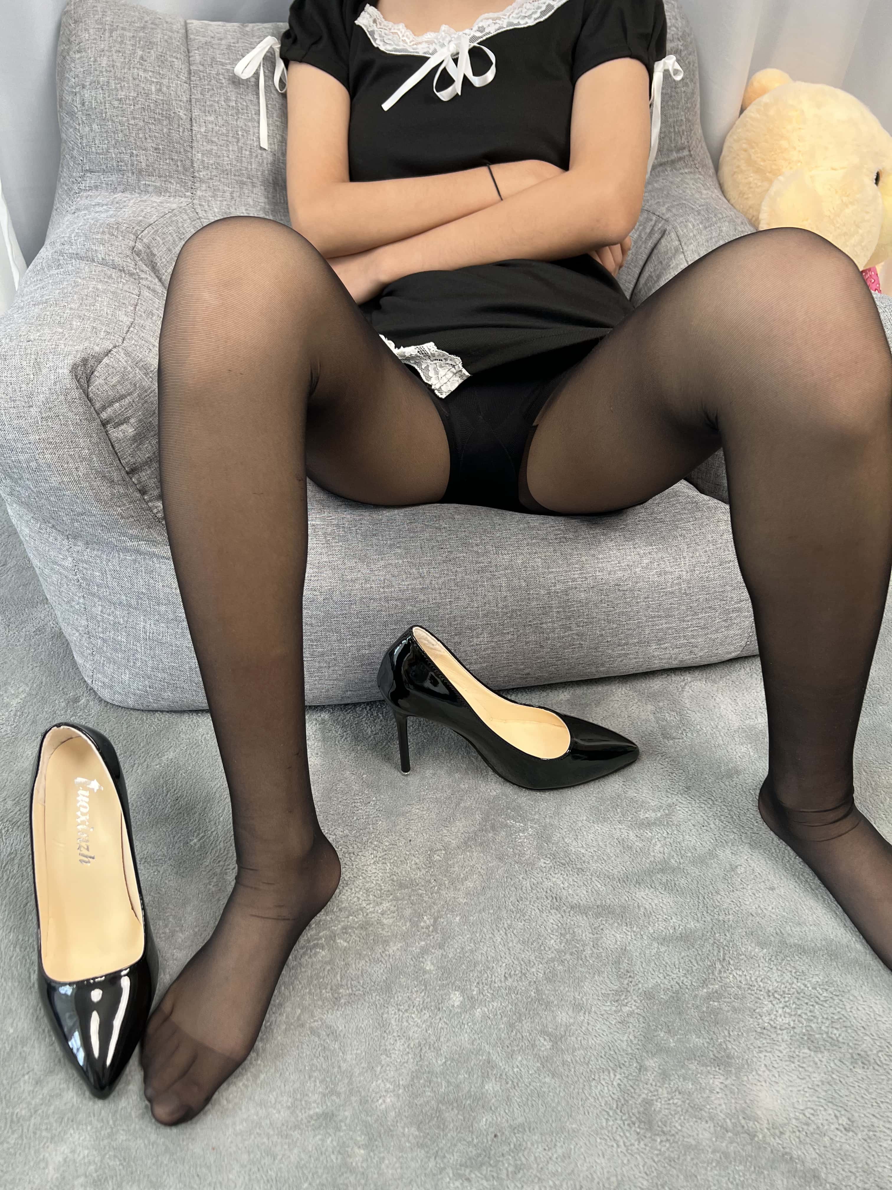 No.058 黑丝 高跟 牛仔短裤 [132P1V-966MB]