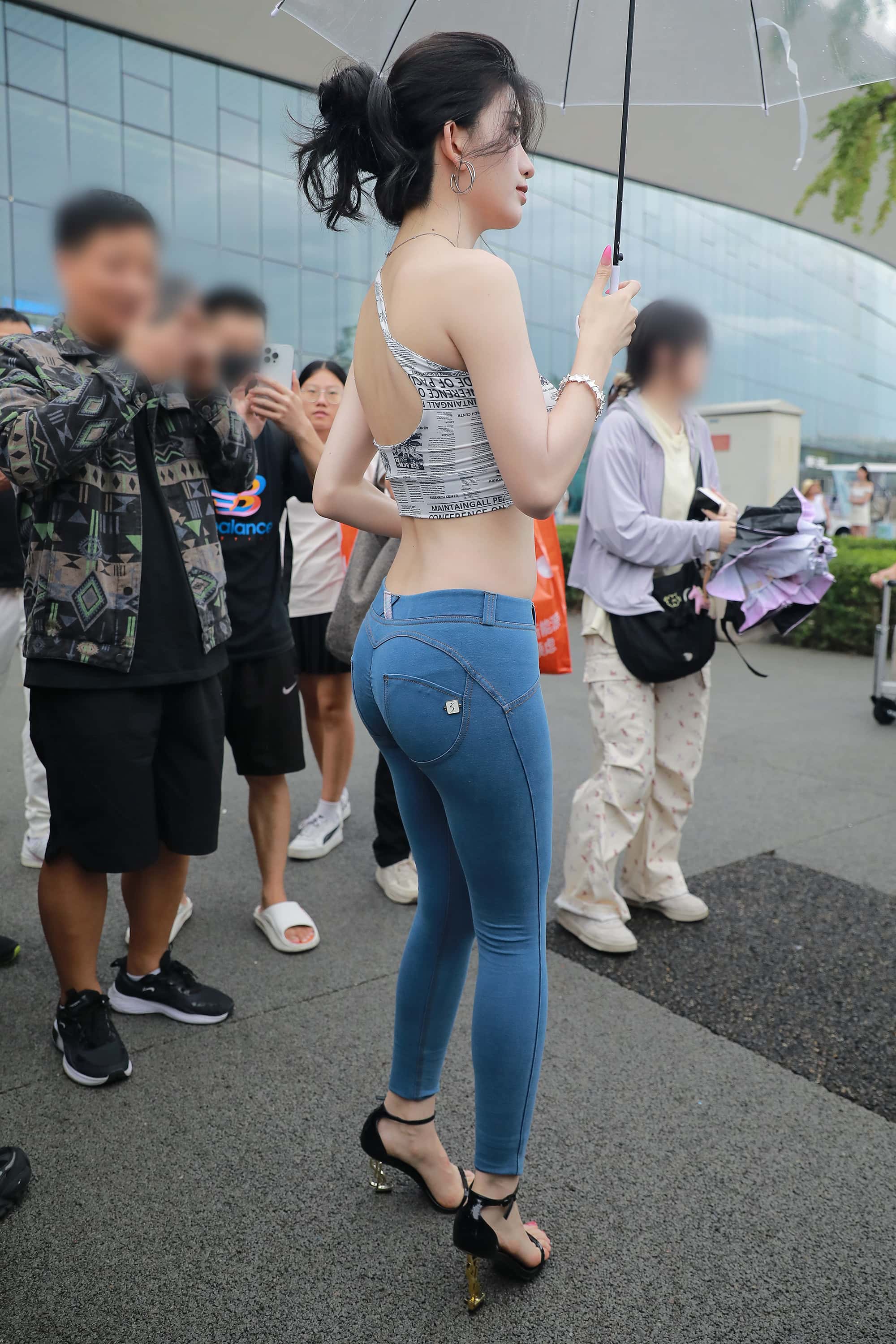 GS-T786 蓝色提臀裤美女 【204P 2.57G】