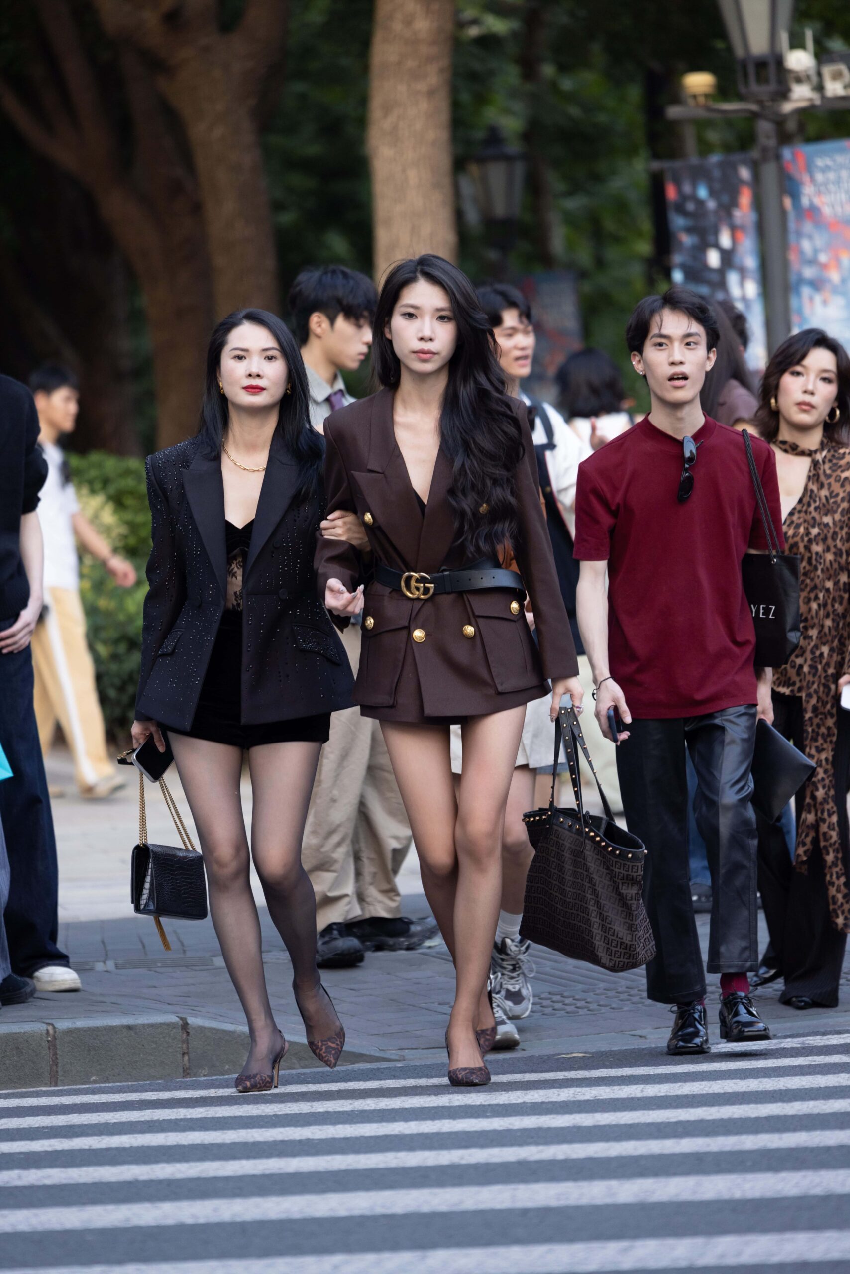 GS-T807  LB055-138P 上海时装周-高透黑丝+咖丝熟女双重享受  【138P   1.15G】