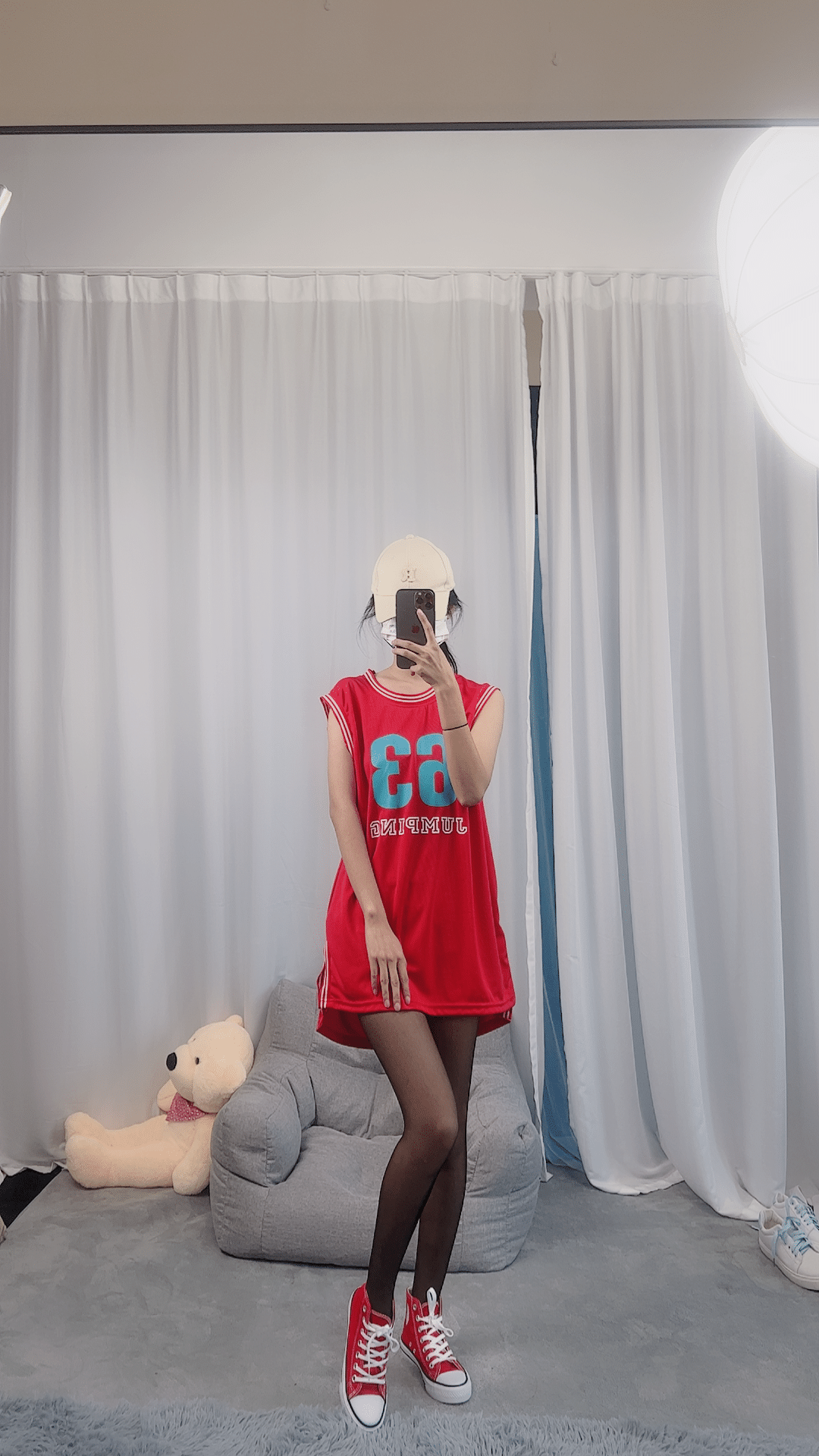 No.059 篮球服 黑丝 帆布鞋 牛仔短裤 [121P3V-1.05GB]