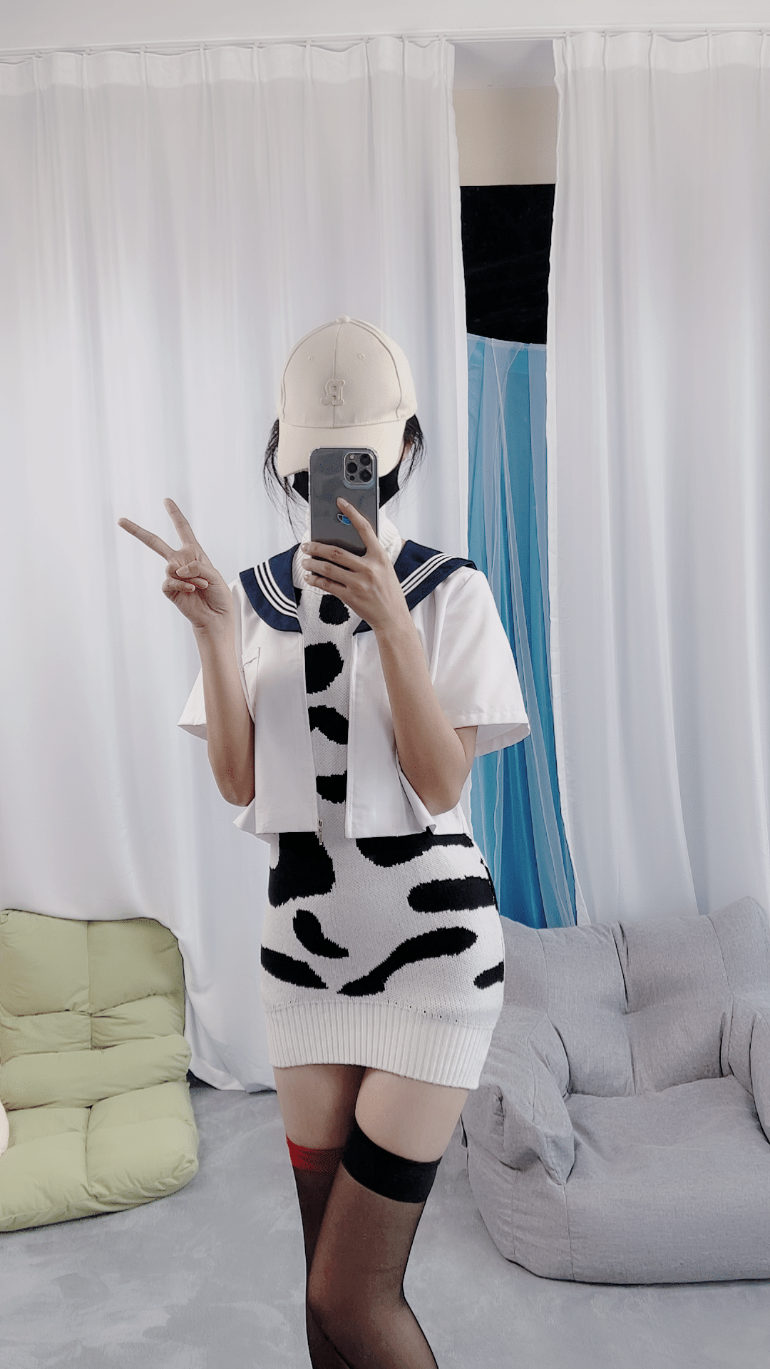 No.056 牛仔短裤 渔网袜 黑丝 [250P8V-2.14GB]