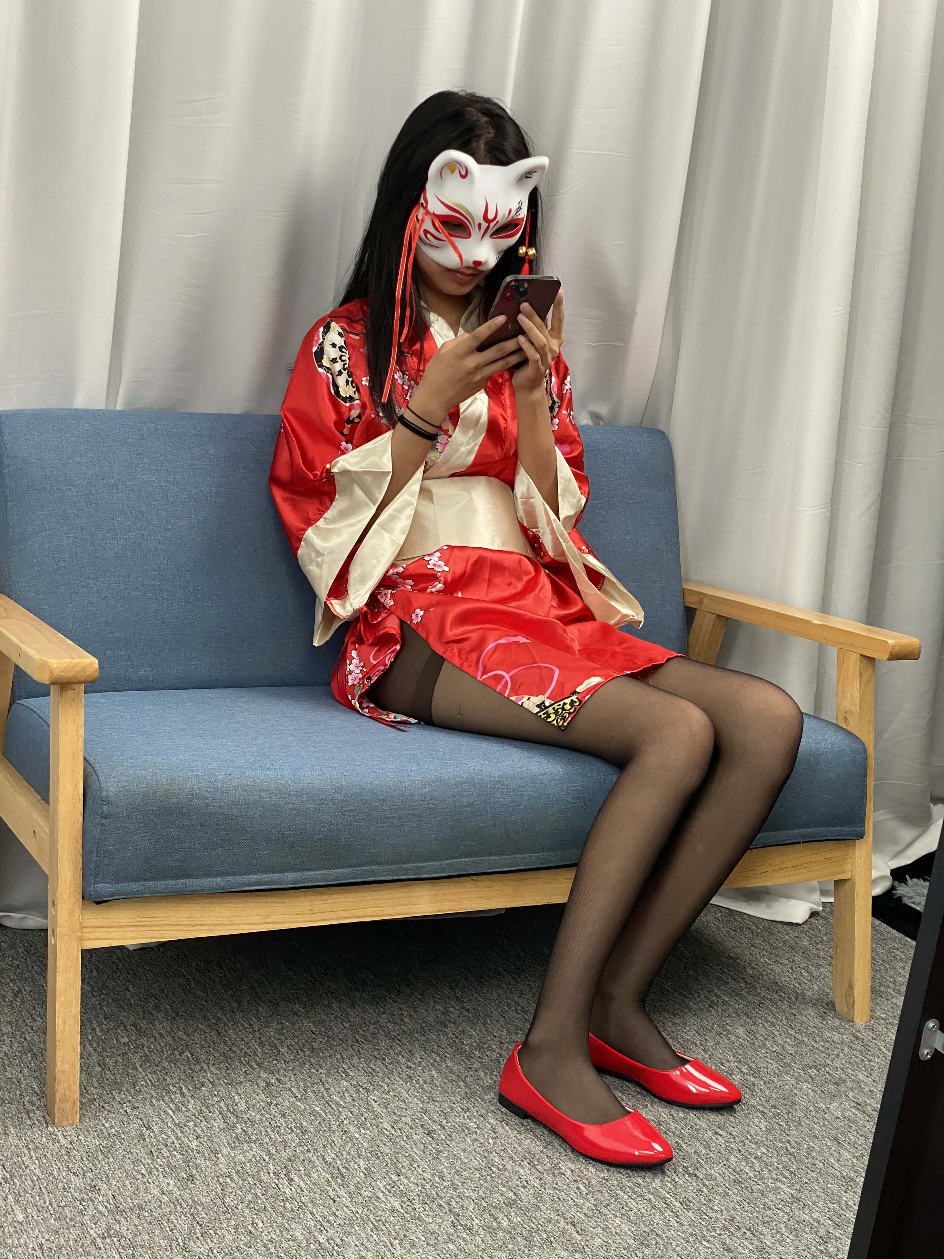 No.052 和服 黑丝 肉丝 平底鞋 [226P1V-3.14GB]