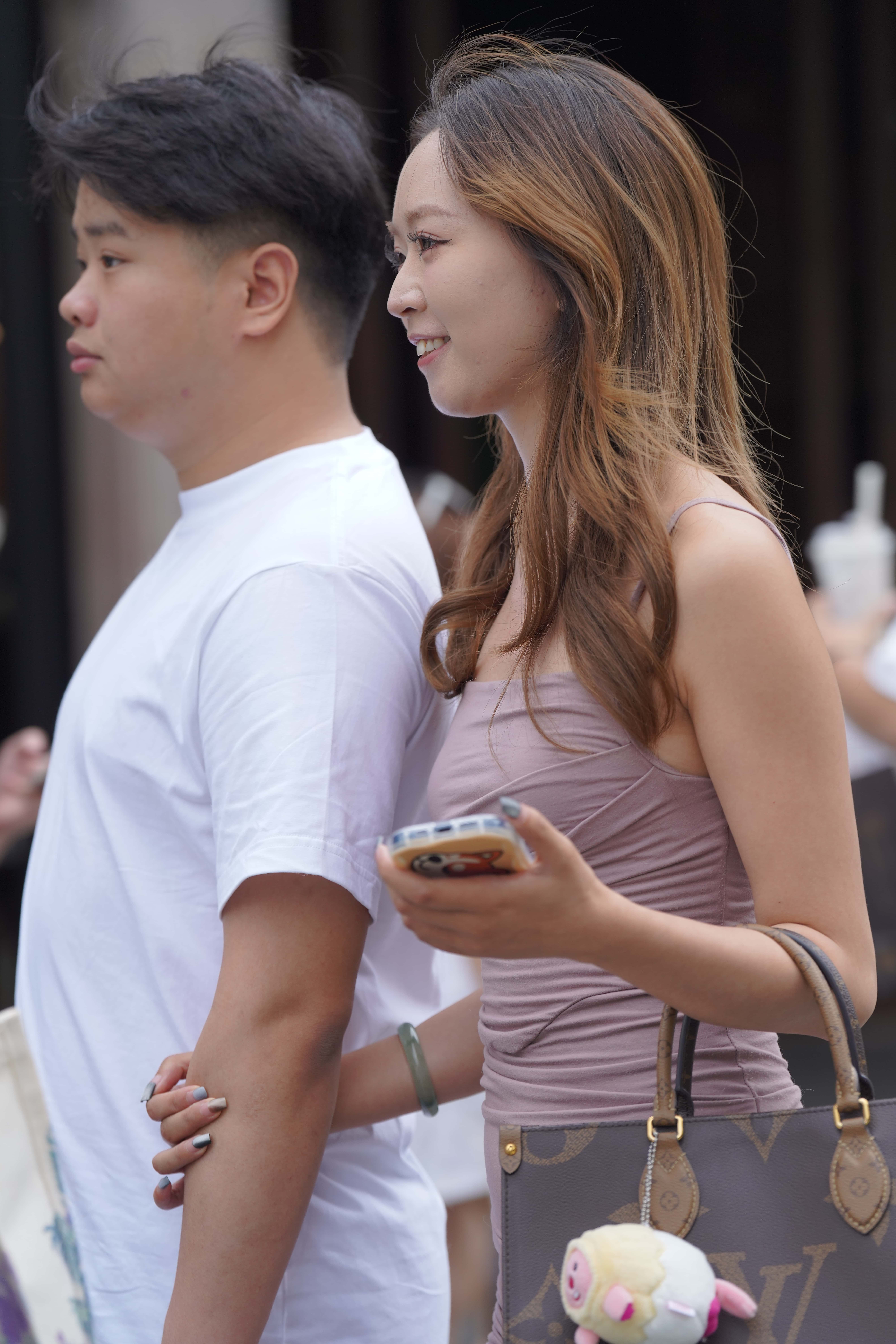 GS-T957 粉吊带修身裙 【75P  1.14G】