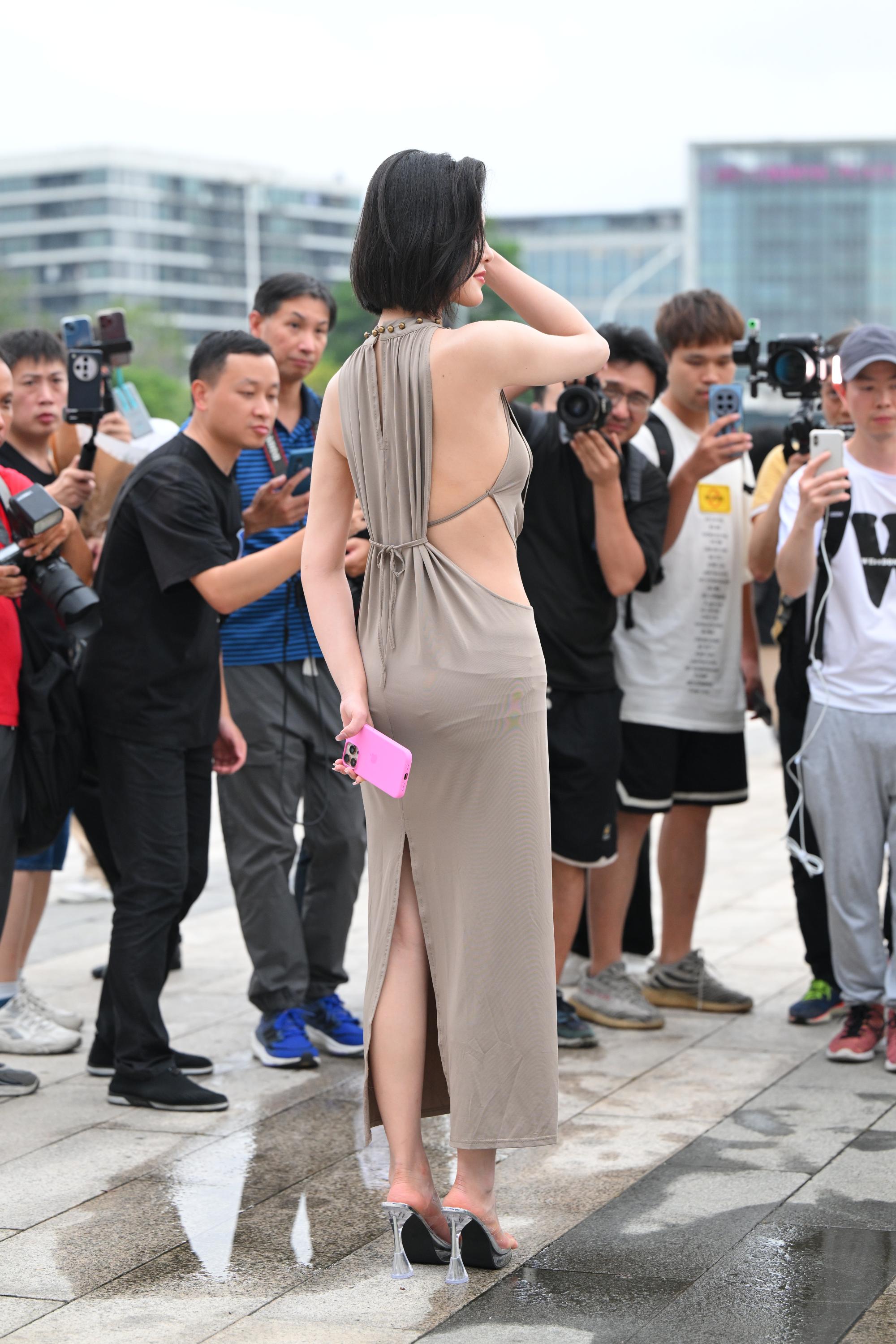 No.10026 气质灰色长裙 [136P-3.43GB]