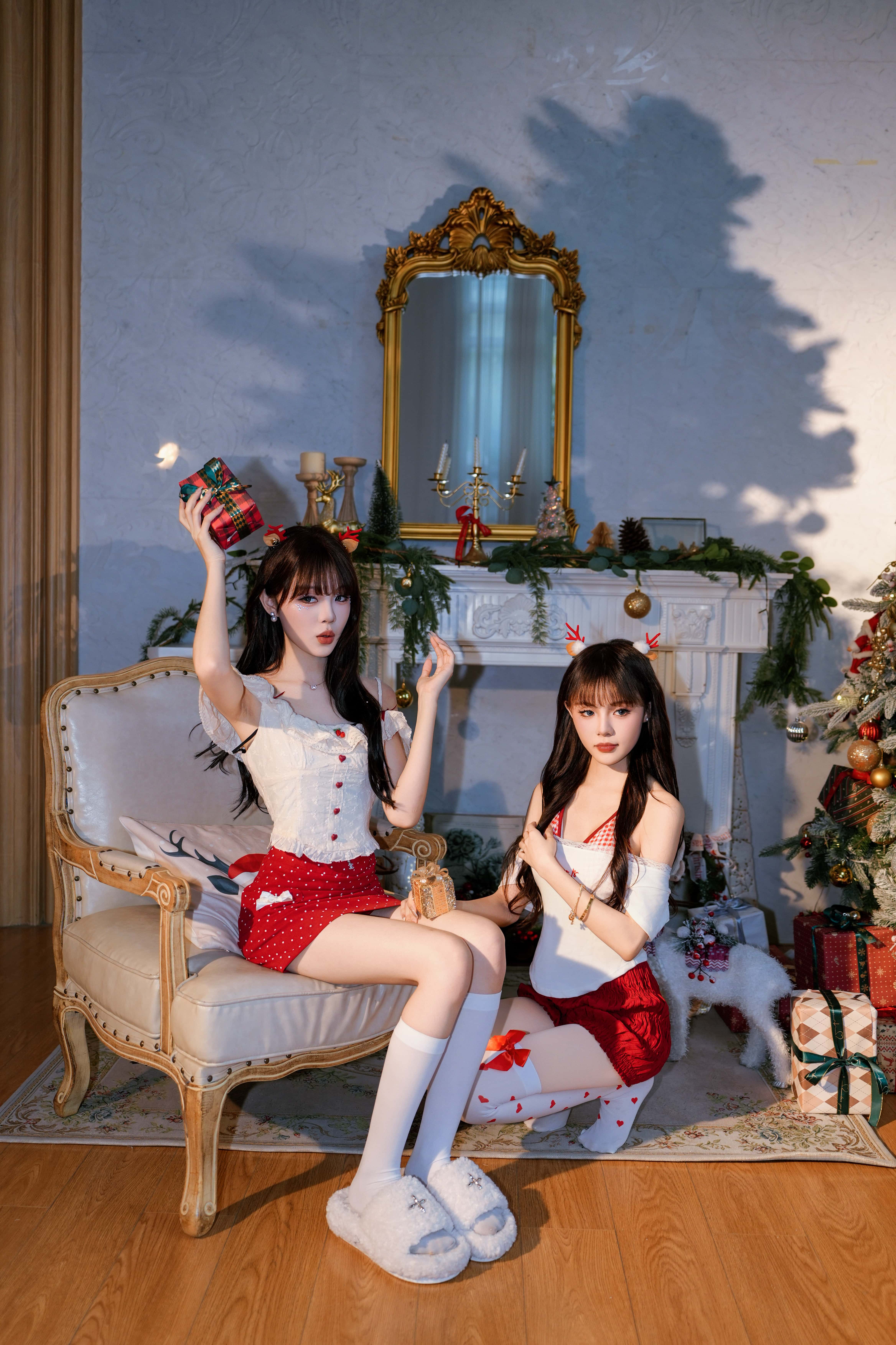 GS-Y0298 圣诞双生花 妮可不妮可_布丁猫 [32P-1.24GB]