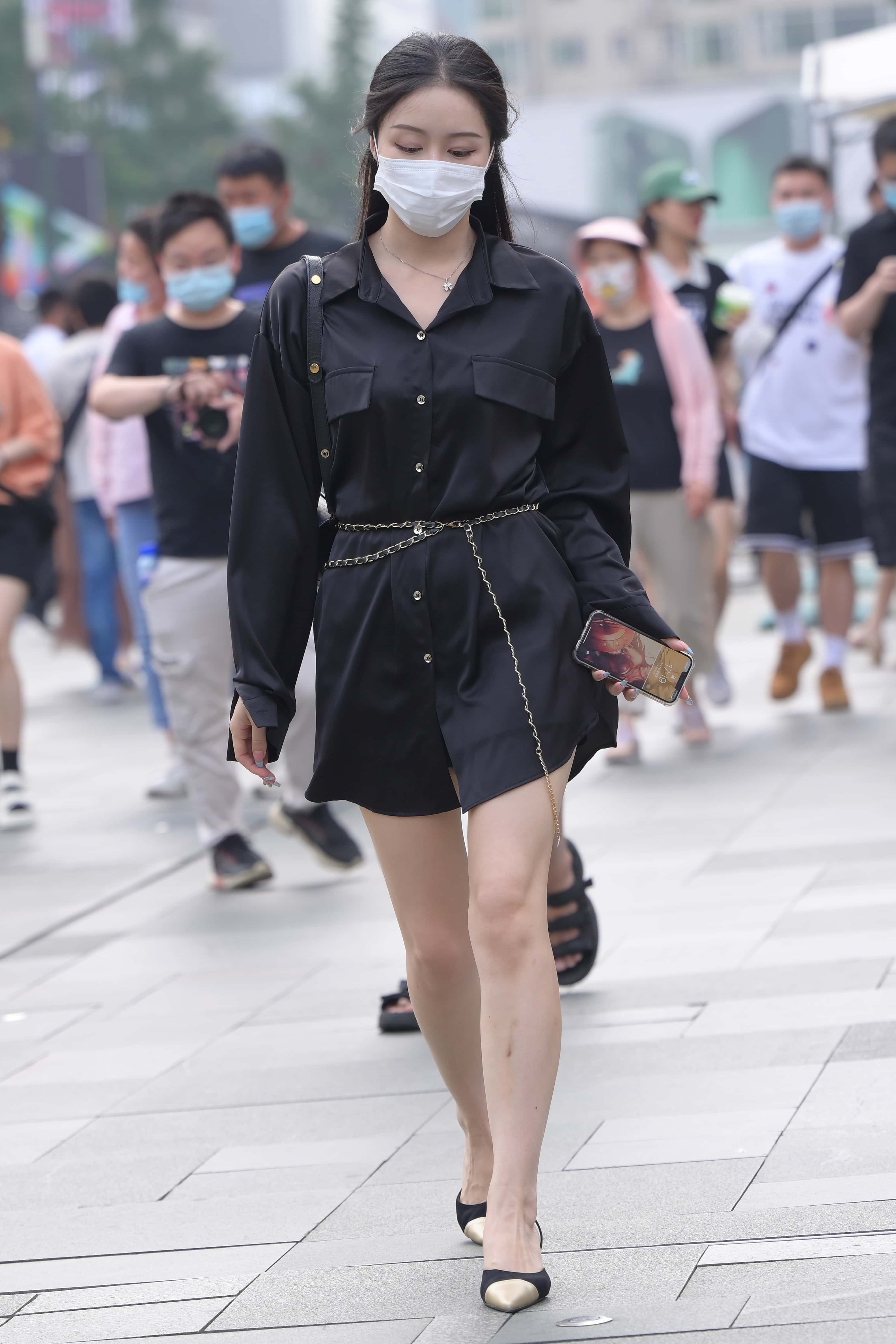 No.11053 黑色衬衫裙 [128P2V-2.27GB]
